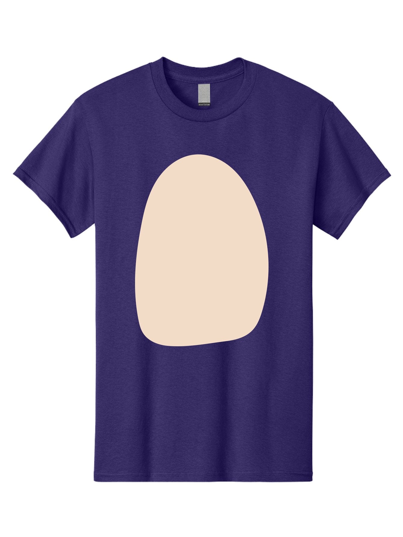 Oval-Shape-1 Men'S Graphic Tee, 100% Cotton, Comfortable Casual Summer Wear, Machine Washable, Oval Shape, Soft Peach Color, Minimalist Design, Simple Graphic, Abstract Shape, Modern Art Aae037 5