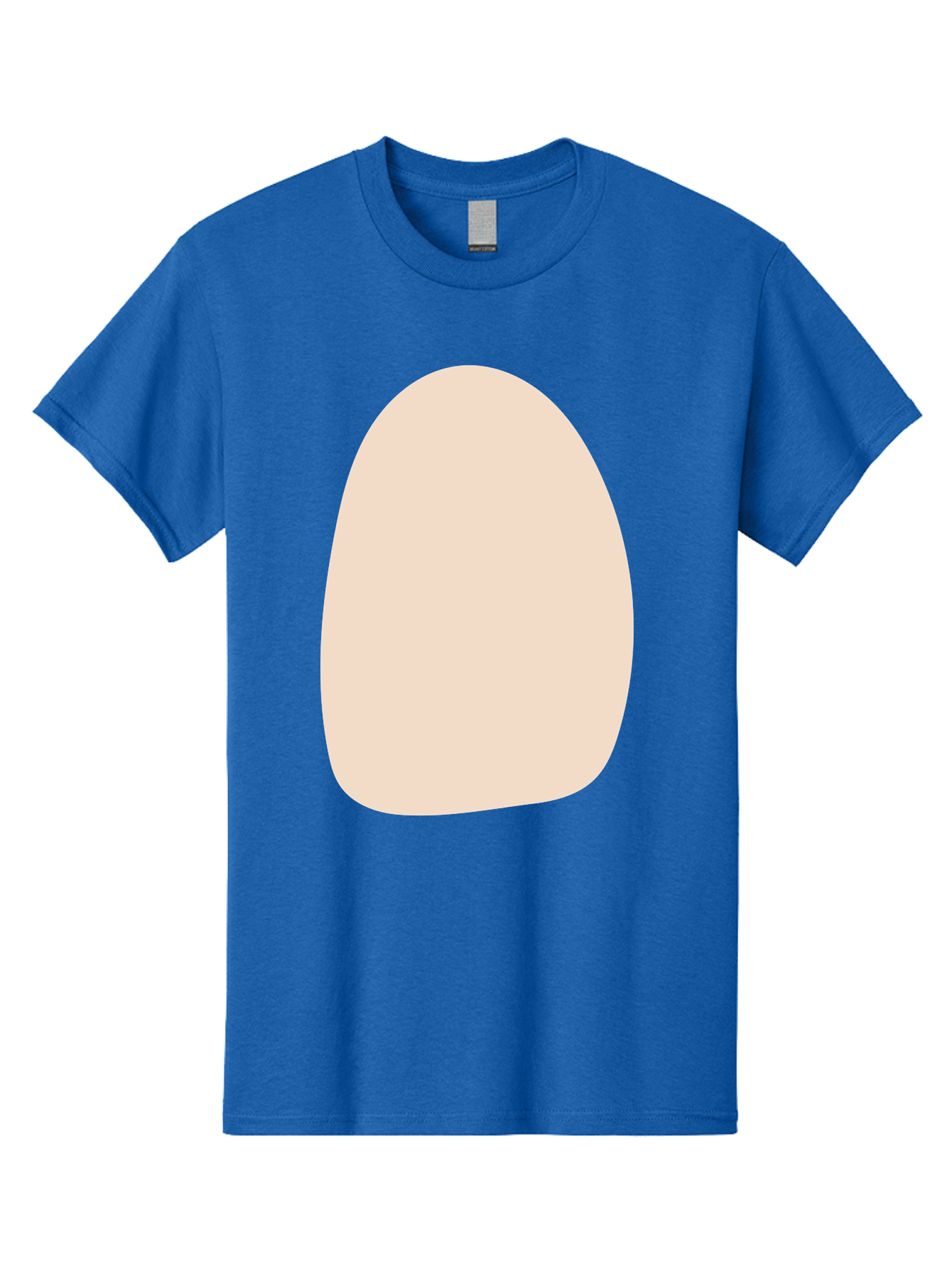 Oval-Shape-1 Men'S Graphic Tee, 100% Cotton, Comfortable Casual Summer Wear, Machine Washable, Oval Shape, Soft Peach Color, Minimalist Design, Simple Graphic, Abstract Shape, Modern Art Aae037 25