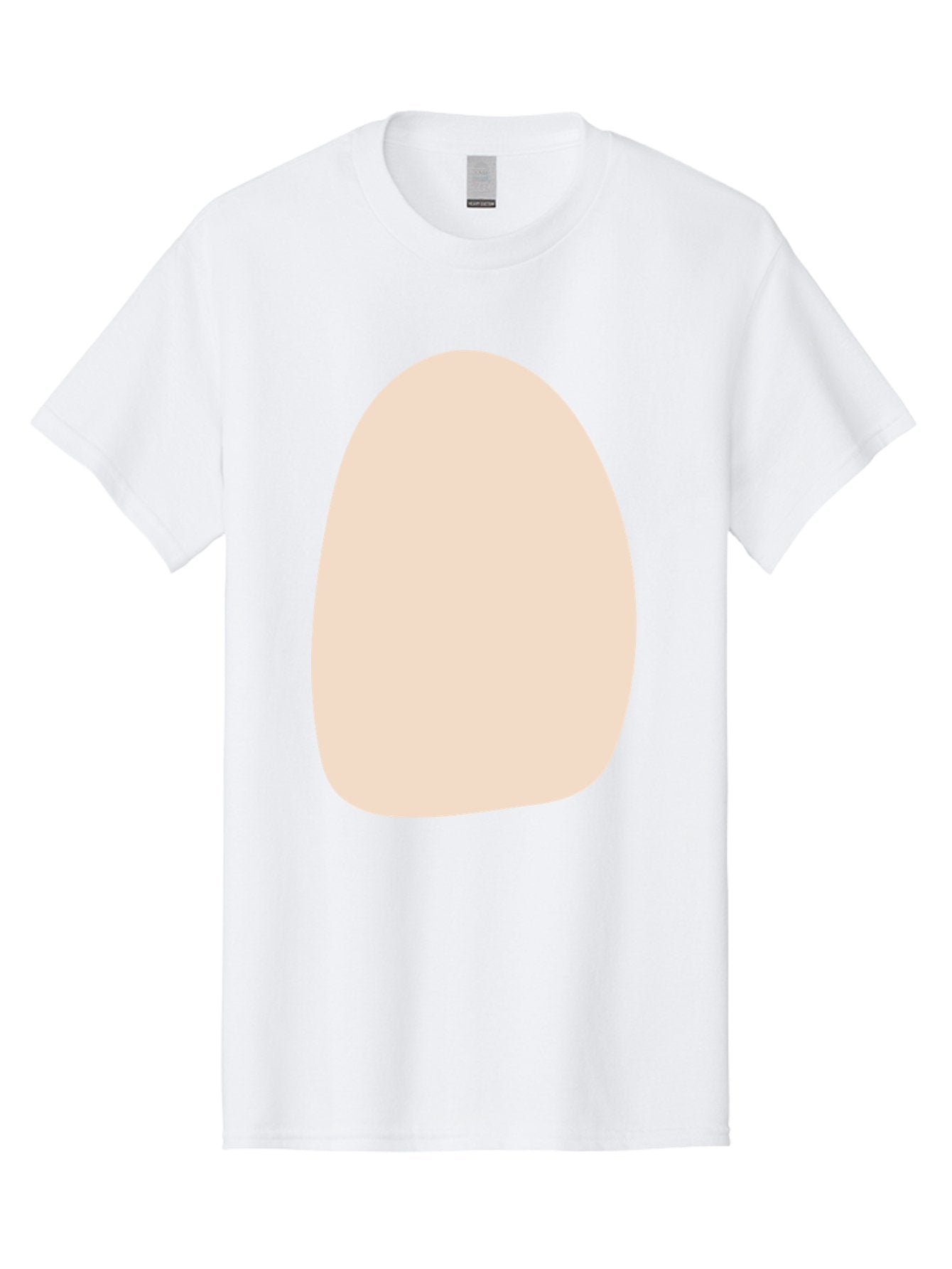 Oval-Shape-1 Men'S Graphic Tee, 100% Cotton, Comfortable Casual Summer Wear, Machine Washable, Oval Shape, Soft Peach Color, Minimalist Design, Simple Graphic, Abstract Shape, Modern Art Aae037 6