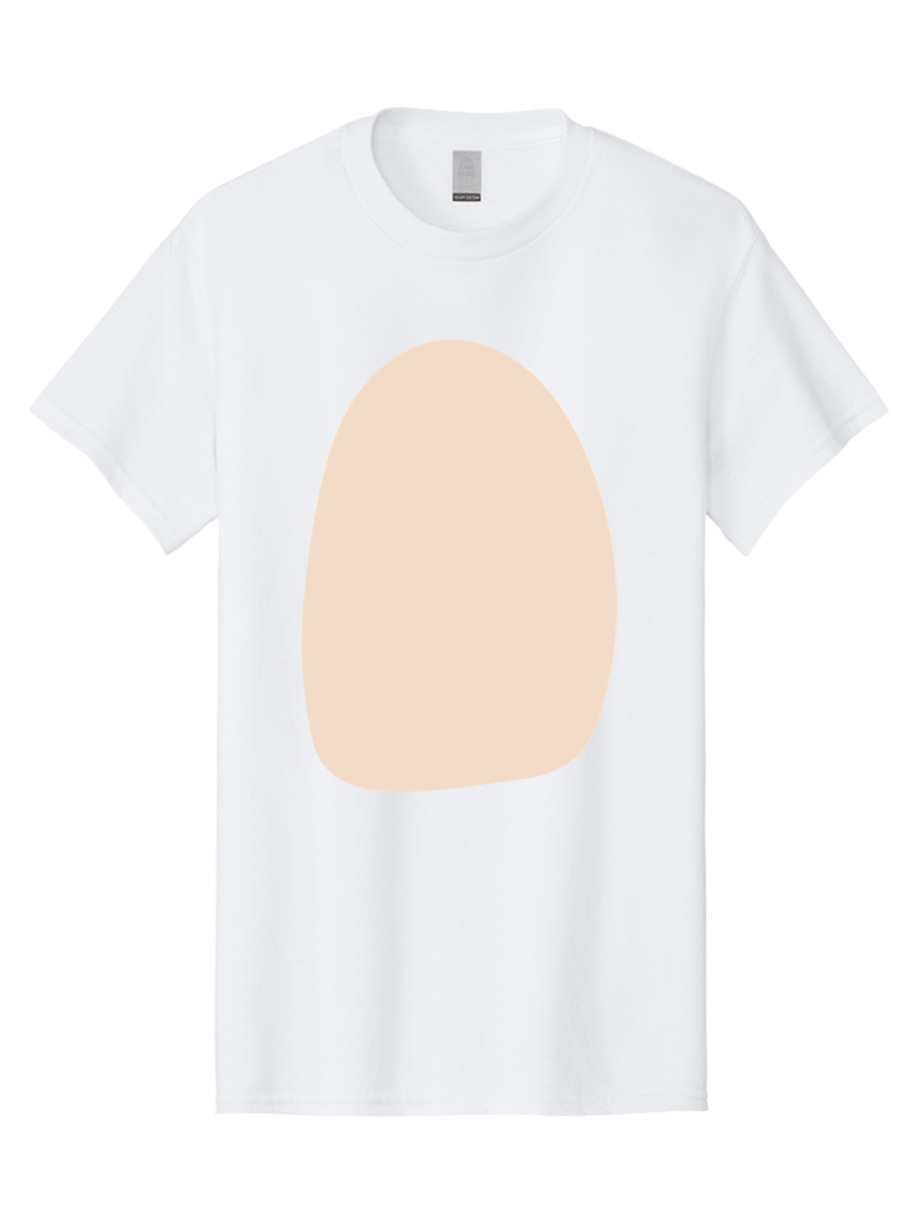 Oval-Shape-1 Men'S Graphic Tee, 100% Cotton, Comfortable Casual Summer Wear, Machine Washable, Oval Shape, Soft Peach Color, Minimalist Design, Simple Graphic, Abstract Shape, Modern Art Aae037 13