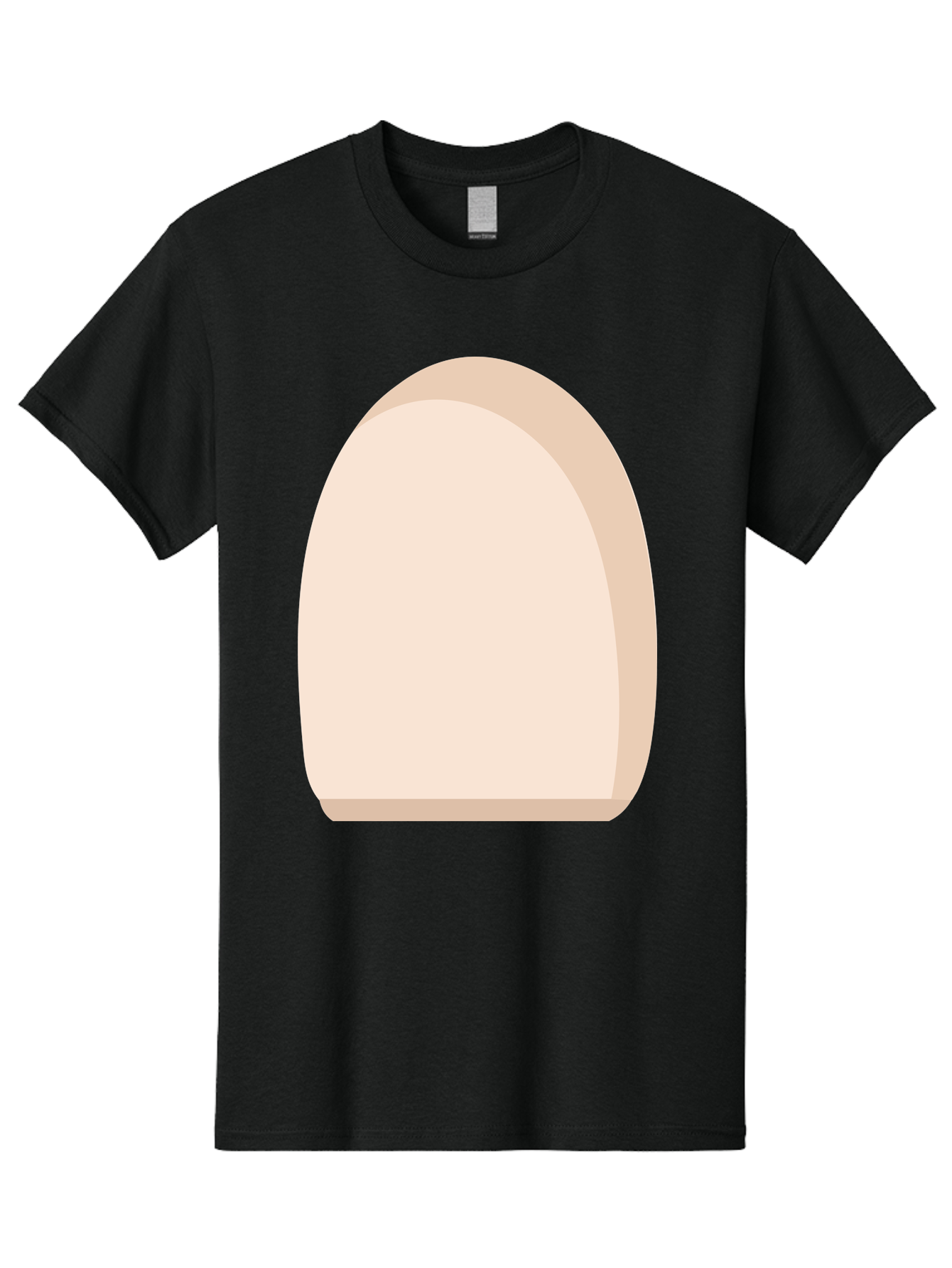 Oval-Shape-2 Men'S Graphic Tee, 100% Cotton, Comfortable Casual Summer Wear, Machine Washable, Oval Shape, Egg Shape, Simple Design, Minimalist Art, Beige Color, Soft Graphics, Abstract Form, Digital Illustration Aae038 23