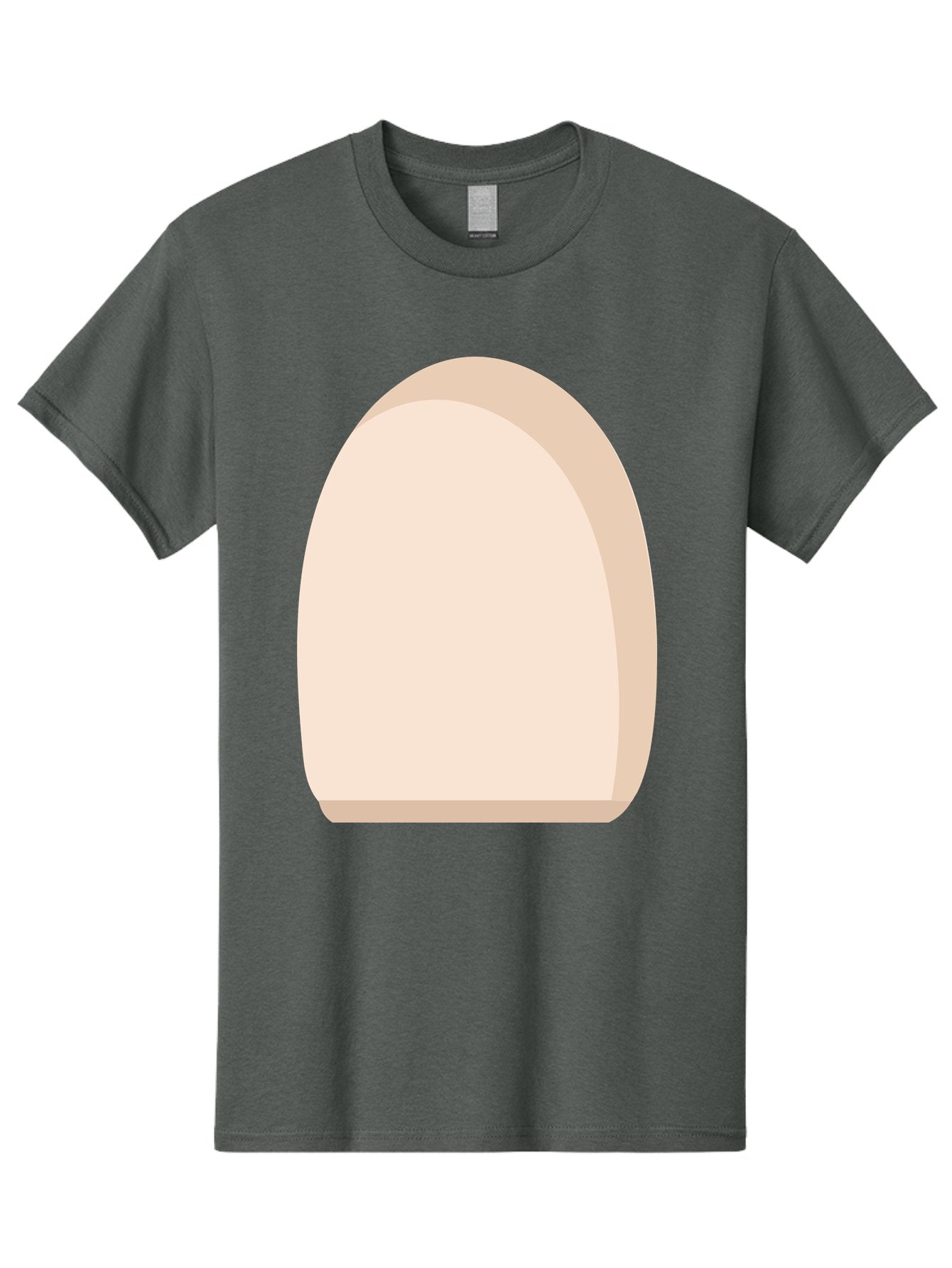 Oval-Shape-2 Men'S Graphic Tee, 100% Cotton, Comfortable Casual Summer Wear, Machine Washable, Oval Shape, Egg Shape, Simple Design, Minimalist Art, Beige Color, Soft Graphics, Abstract Form, Digital Illustration Aae038 14