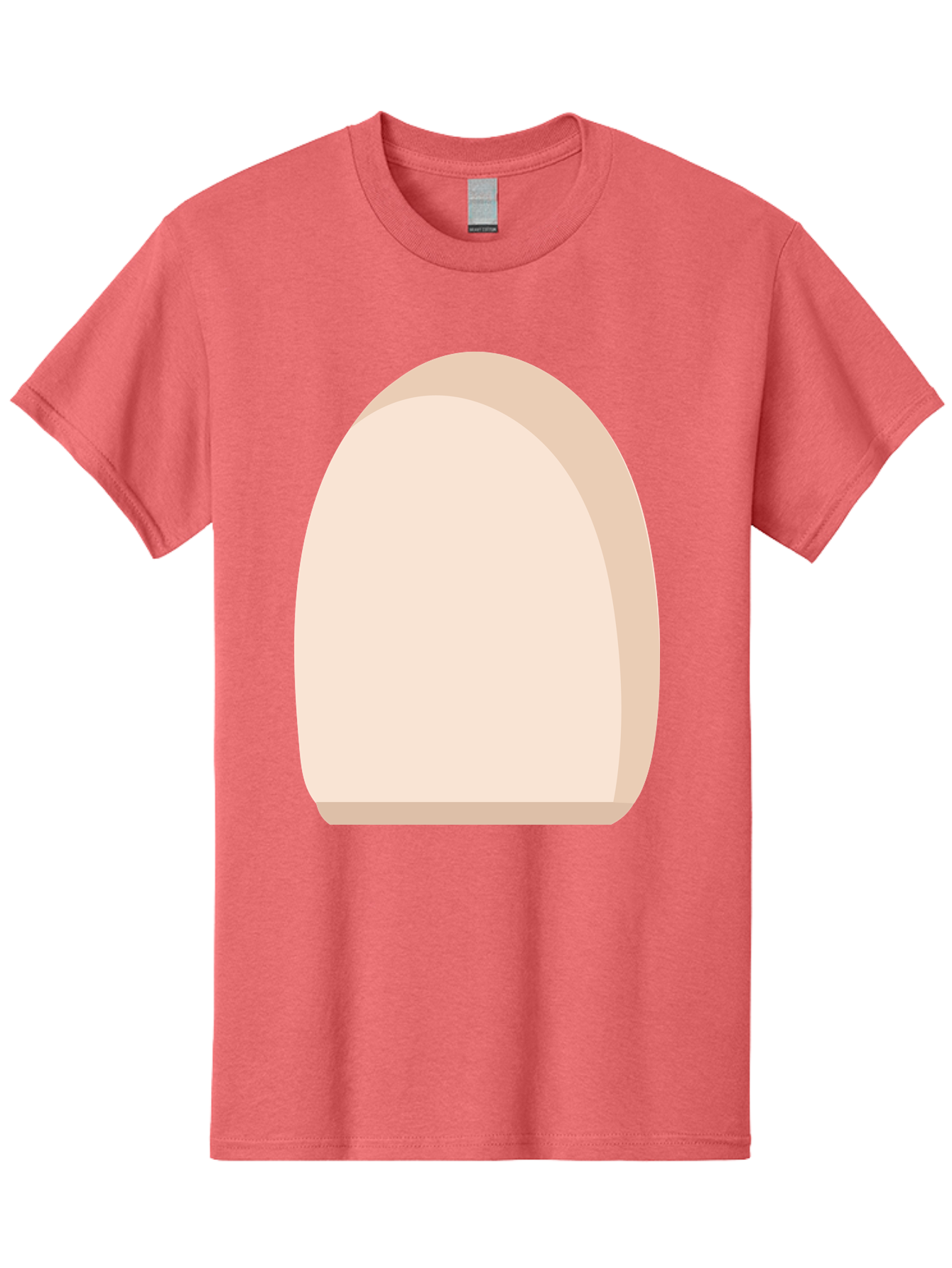 Oval-Shape-2 Men'S Graphic Tee, 100% Cotton, Comfortable Casual Summer Wear, Machine Washable, Oval Shape, Egg Shape, Simple Design, Minimalist Art, Beige Color, Soft Graphics, Abstract Form, Digital Illustration Aae038 15