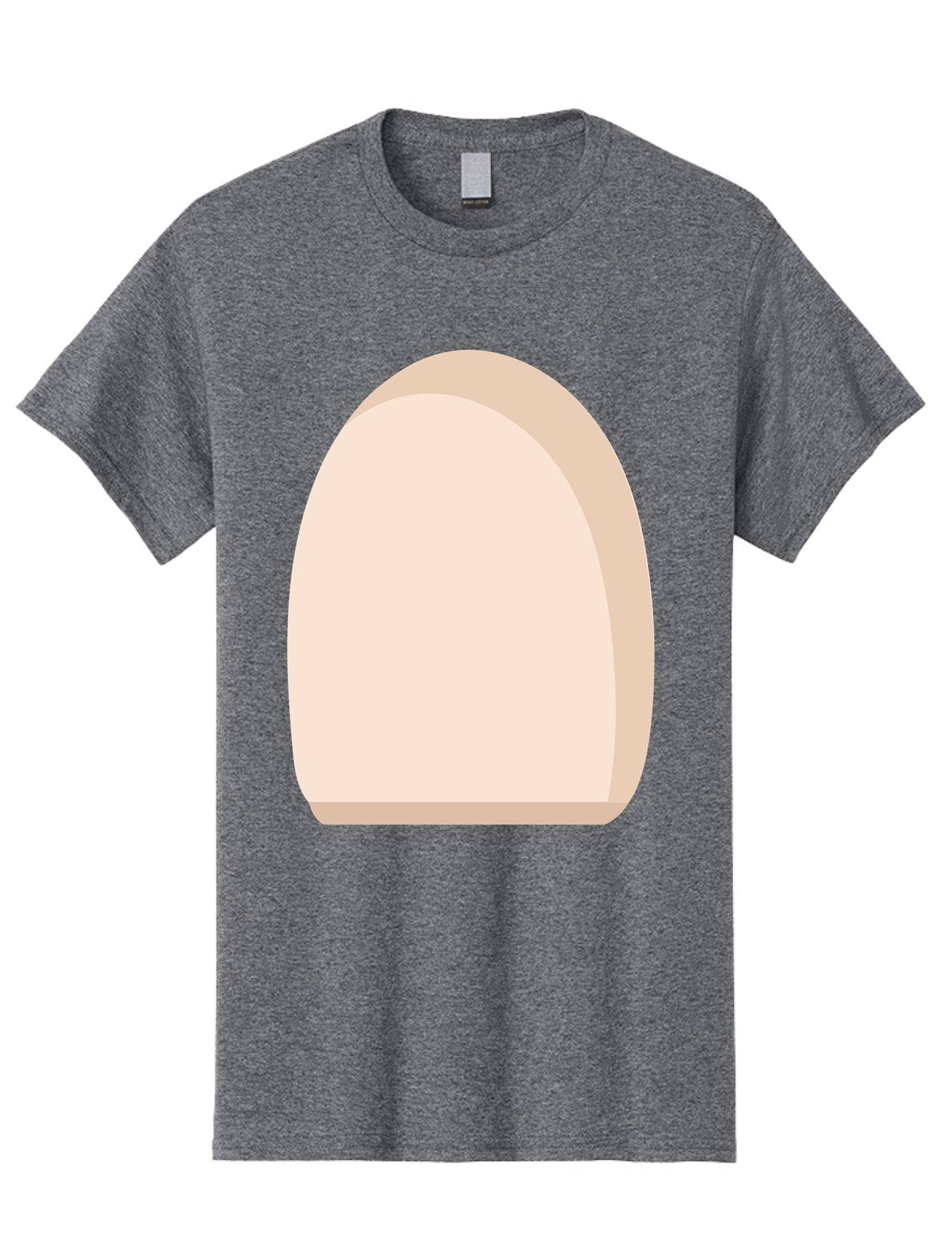 Oval-Shape-2 Men'S Graphic Tee, 100% Cotton, Comfortable Casual Summer Wear, Machine Washable, Oval Shape, Egg Shape, Simple Design, Minimalist Art, Beige Color, Soft Graphics, Abstract Form, Digital Illustration Aae038 12