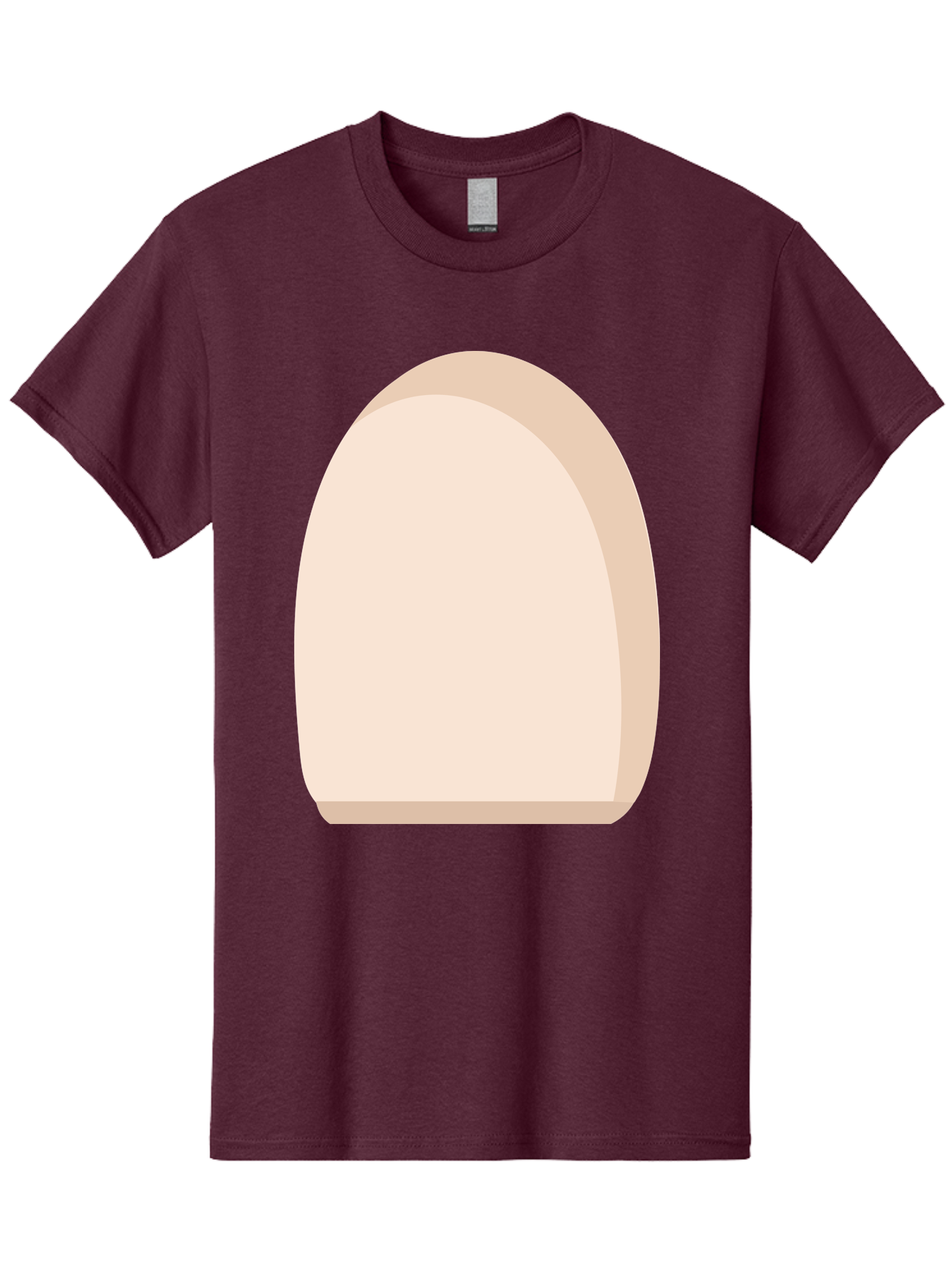 Oval-Shape-2 Men'S Graphic Tee, 100% Cotton, Comfortable Casual Summer Wear, Machine Washable, Oval Shape, Egg Shape, Simple Design, Minimalist Art, Beige Color, Soft Graphics, Abstract Form, Digital Illustration Aae038 21