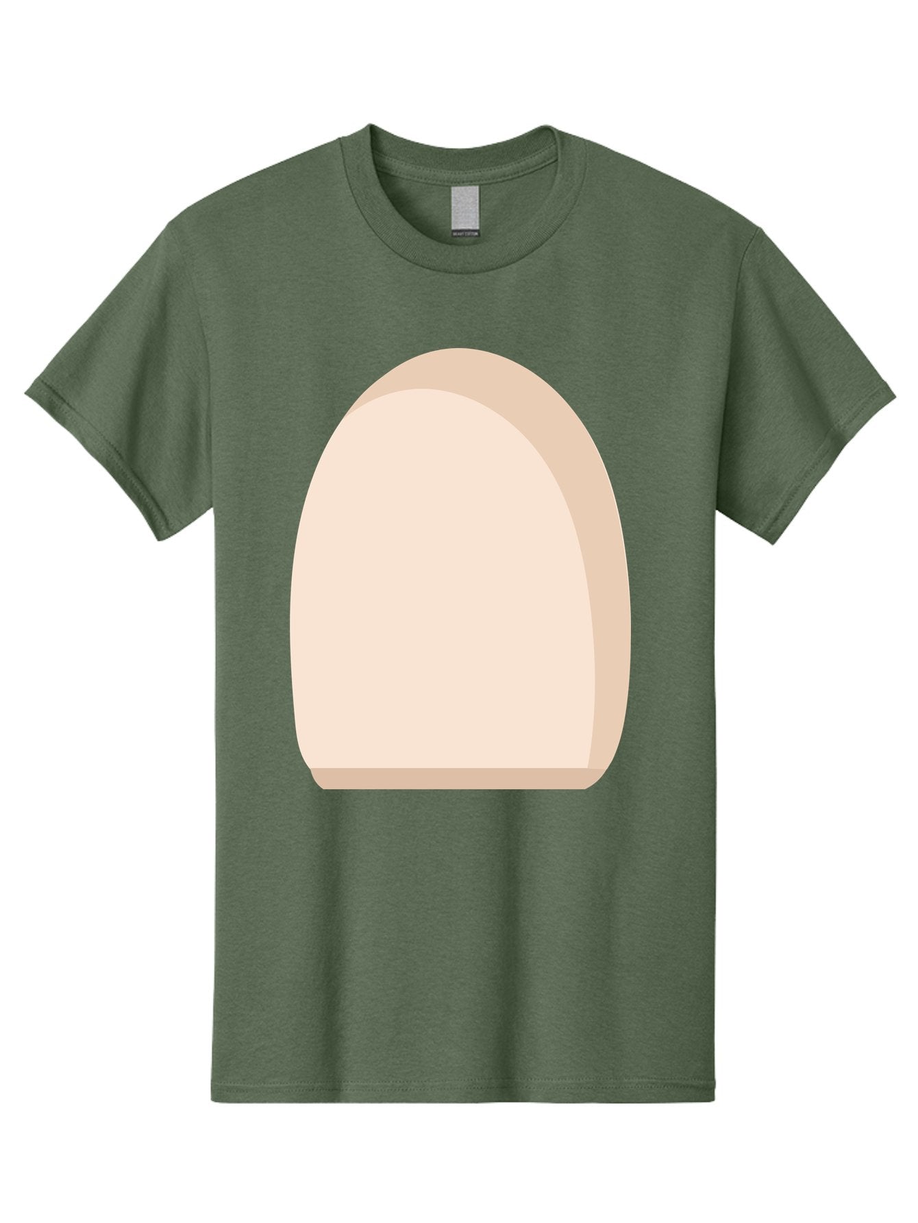 Oval-Shape-2 Men'S Graphic Tee, 100% Cotton, Comfortable Casual Summer Wear, Machine Washable, Oval Shape, Egg Shape, Simple Design, Minimalist Art, Beige Color, Soft Graphics, Abstract Form, Digital Illustration Aae038 8