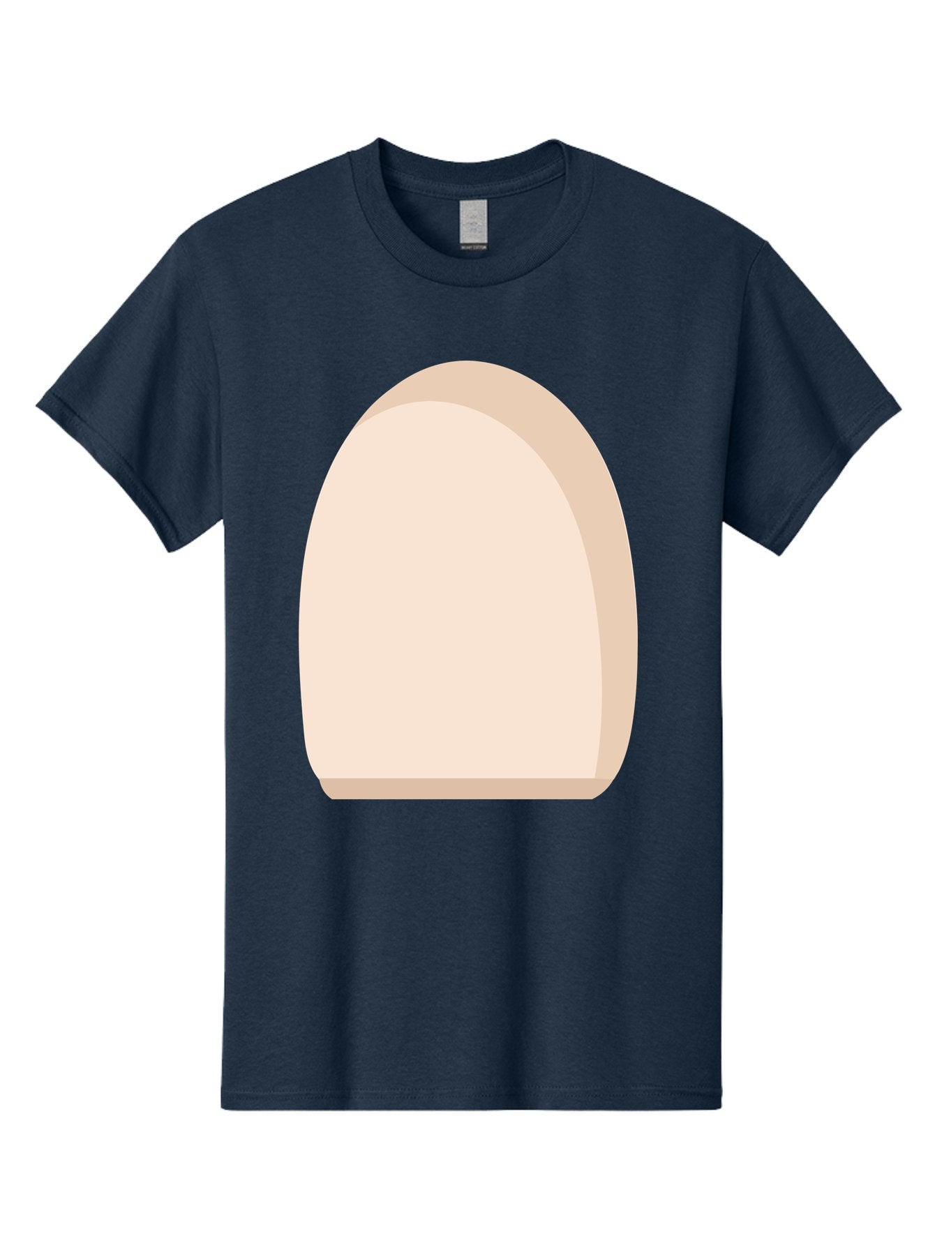 Oval-Shape-2 Men'S Graphic Tee, 100% Cotton, Comfortable Casual Summer Wear, Machine Washable, Oval Shape, Egg Shape, Simple Design, Minimalist Art, Beige Color, Soft Graphics, Abstract Form, Digital Illustration Aae038 15