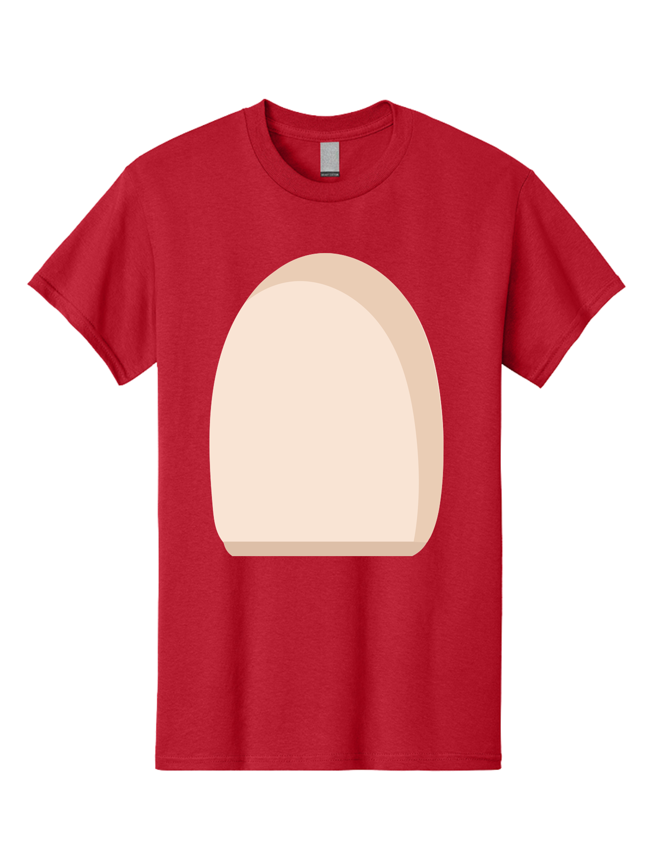 Oval-Shape-2 Men'S Graphic Tee, 100% Cotton, Comfortable Casual Summer Wear, Machine Washable, Oval Shape, Egg Shape, Simple Design, Minimalist Art, Beige Color, Soft Graphics, Abstract Form, Digital Illustration Aae038 19