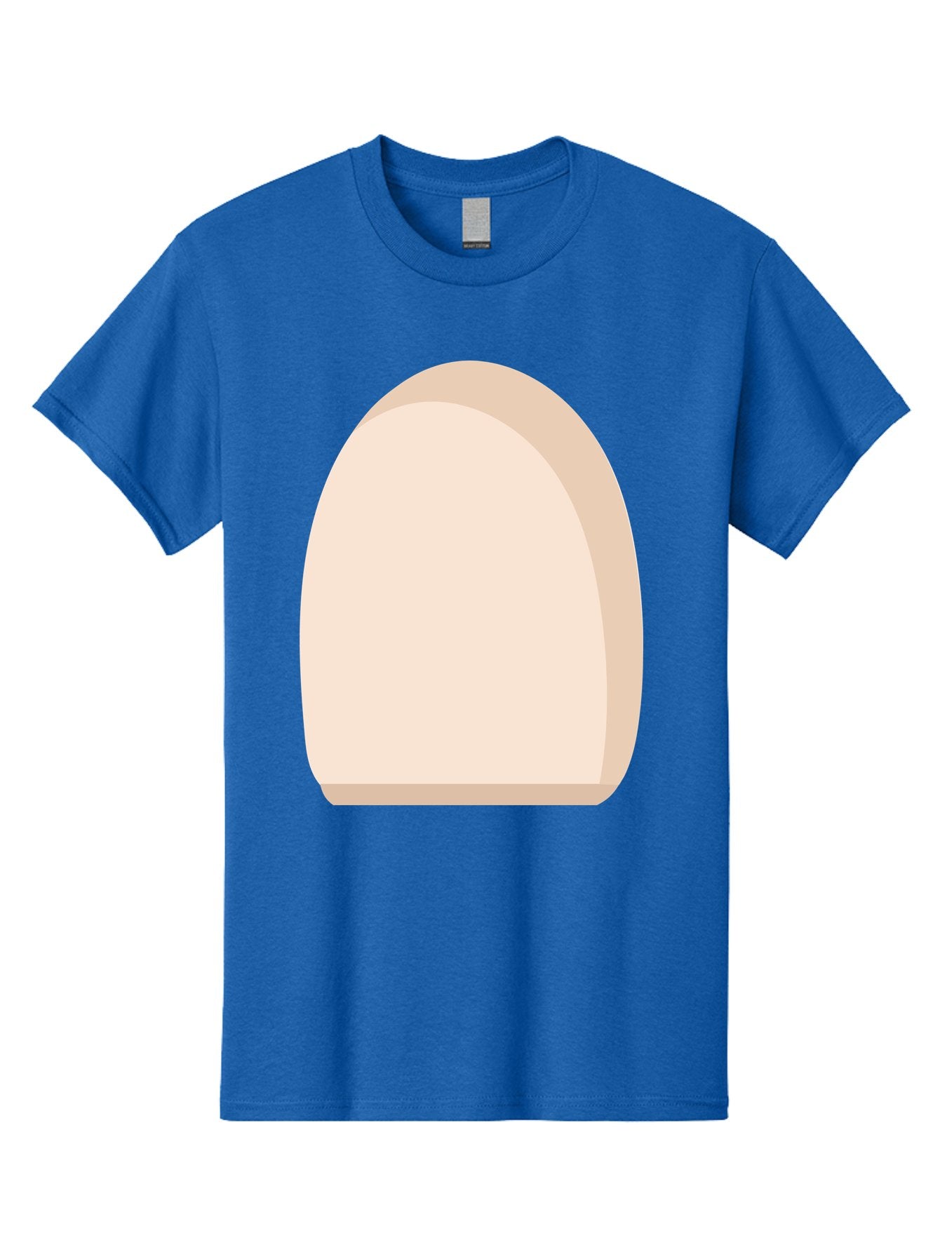 Oval-Shape-2 Men'S Graphic Tee, 100% Cotton, Comfortable Casual Summer Wear, Machine Washable, Oval Shape, Egg Shape, Simple Design, Minimalist Art, Beige Color, Soft Graphics, Abstract Form, Digital Illustration Aae038 9