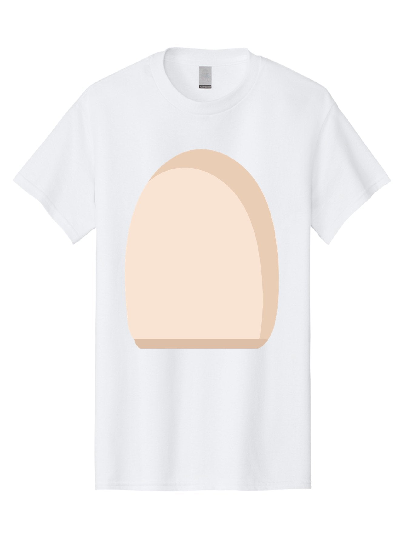 Oval-Shape-2 Men'S Graphic Tee, 100% Cotton, Comfortable Casual Summer Wear, Machine Washable, Oval Shape, Egg Shape, Simple Design, Minimalist Art, Beige Color, Soft Graphics, Abstract Form, Digital Illustration Aae038 6