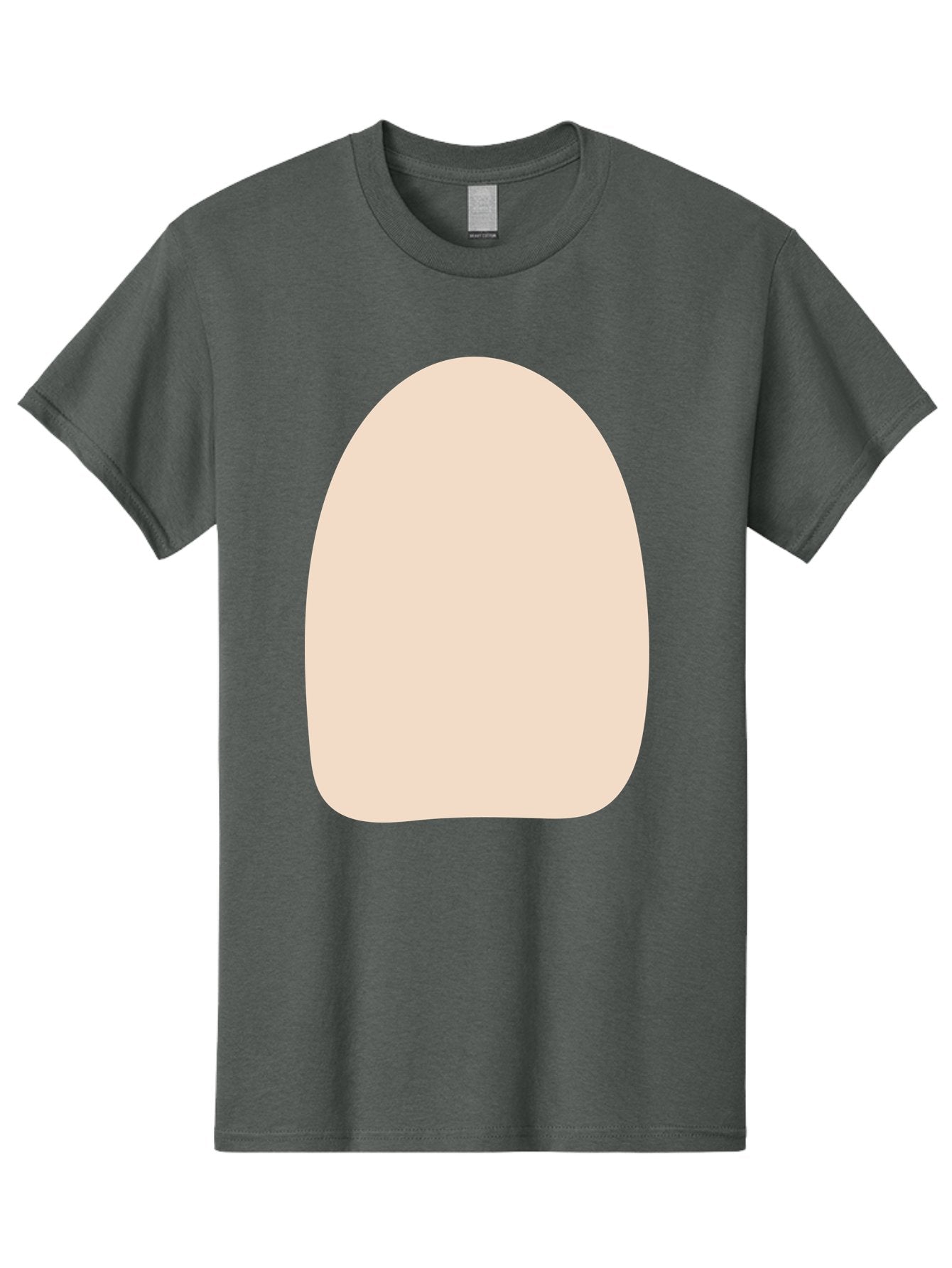 Oval-Shape Men'S Graphic Tee, 100% Cotton, Comfortable Casual Summer Wear, Machine Washable, Beige Shape, Rounded Edges, Minimalist Design, Simple Graphic, Abstract Shape, Soft Color, Clean Lines, Modern Aesthetic Aae039 8