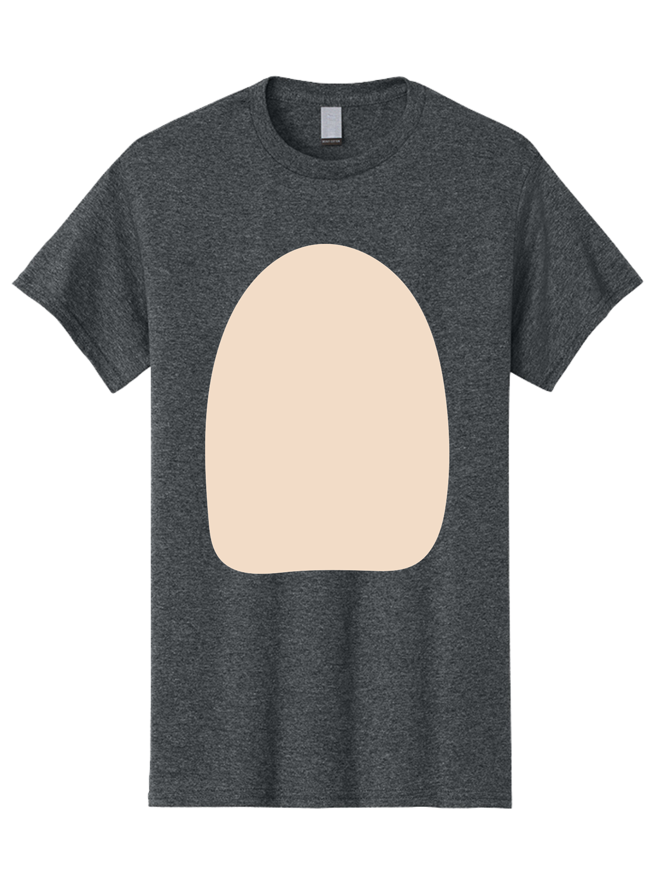 Oval-Shape Men'S Graphic Tee, 100% Cotton, Comfortable Casual Summer Wear, Machine Washable, Beige Shape, Rounded Edges, Minimalist Design, Simple Graphic, Abstract Shape, Soft Color, Clean Lines, Modern Aesthetic Aae039 27