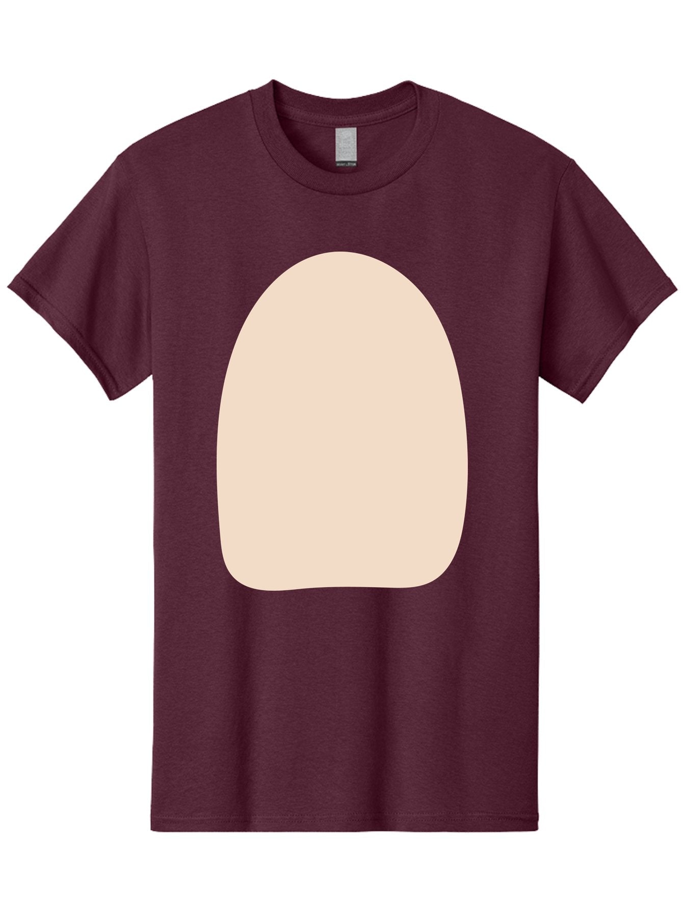 Oval-Shape Men'S Graphic Tee, 100% Cotton, Comfortable Casual Summer Wear, Machine Washable, Beige Shape, Rounded Edges, Minimalist Design, Simple Graphic, Abstract Shape, Soft Color, Clean Lines, Modern Aesthetic Aae039 6