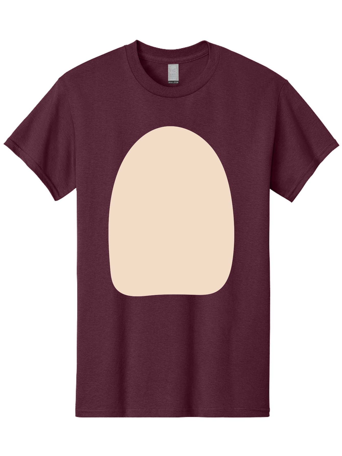 Oval-Shape Men'S Graphic Tee, 100% Cotton, Comfortable Casual Summer Wear, Machine Washable, Beige Shape, Rounded Edges, Minimalist Design, Simple Graphic, Abstract Shape, Soft Color, Clean Lines, Modern Aesthetic Aae039 13