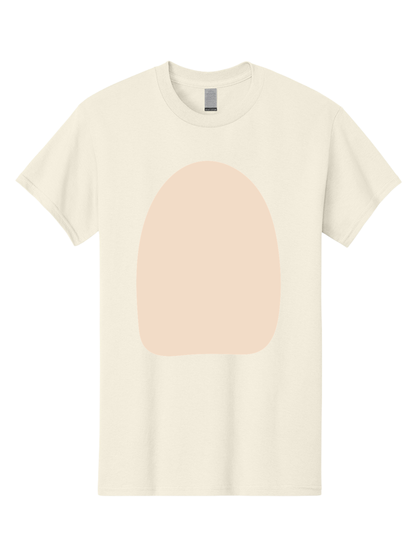 Oval-Shape Men'S Graphic Tee, 100% Cotton, Comfortable Casual Summer Wear, Machine Washable, Beige Shape, Rounded Edges, Minimalist Design, Simple Graphic, Abstract Shape, Soft Color, Clean Lines, Modern Aesthetic Aae039 15
