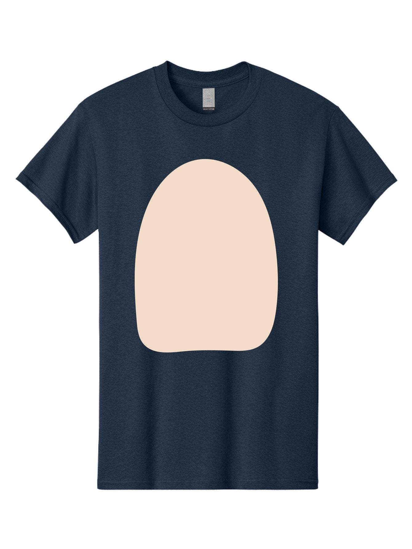 Oval-Shape Men'S Graphic Tee, 100% Cotton, Comfortable Casual Summer Wear, Machine Washable, Beige Shape, Rounded Edges, Minimalist Design, Simple Graphic, Abstract Shape, Soft Color, Clean Lines, Modern Aesthetic Aae039 7