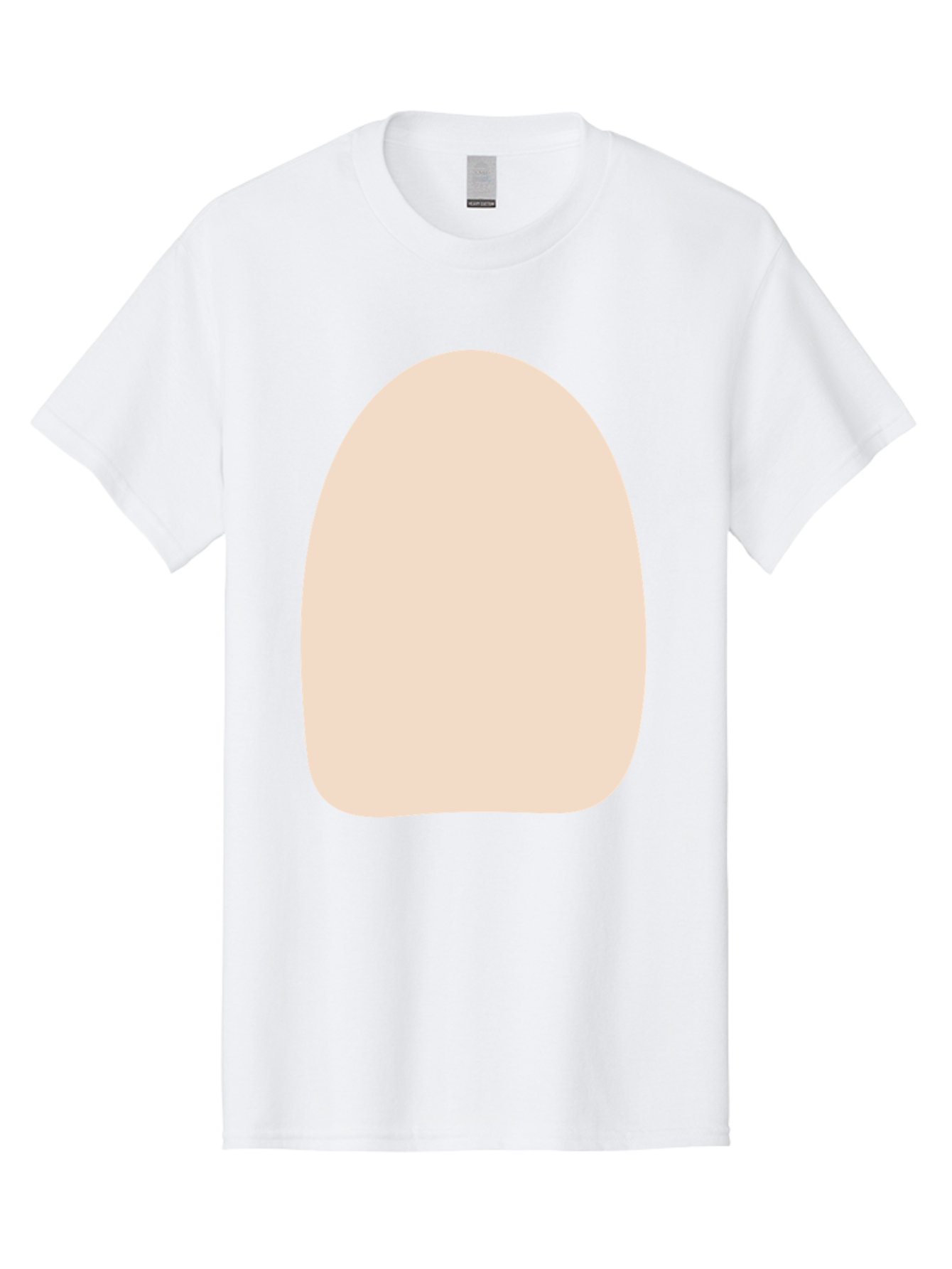Oval-Shape Men'S Graphic Tee, 100% Cotton, Comfortable Casual Summer Wear, Machine Washable, Beige Shape, Rounded Edges, Minimalist Design, Simple Graphic, Abstract Shape, Soft Color, Clean Lines, Modern Aesthetic Aae039 19