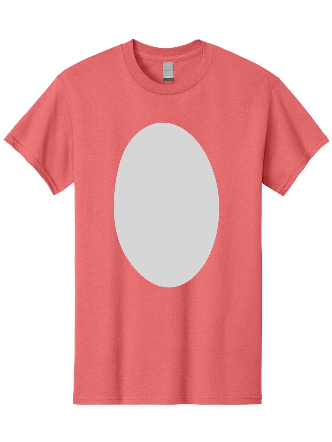 Oval Men'S Graphic Tee, 100% Cotton, Comfortable Casual Summer Wear, Machine Washable, White Oval Shape, Simple Design, Minimalist Art, Geometric Figure, Abstract Element, Clean Lines, Modern Aesthetic Aae040 13