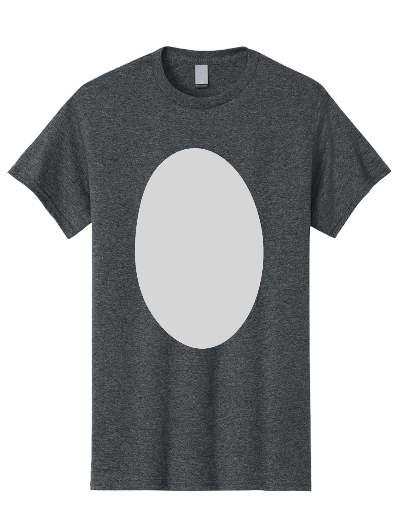 Oval Men'S Graphic Tee, 100% Cotton, Comfortable Casual Summer Wear, Machine Washable, White Oval Shape, Simple Design, Minimalist Art, Geometric Figure, Abstract Element, Clean Lines, Modern Aesthetic Aae040 5