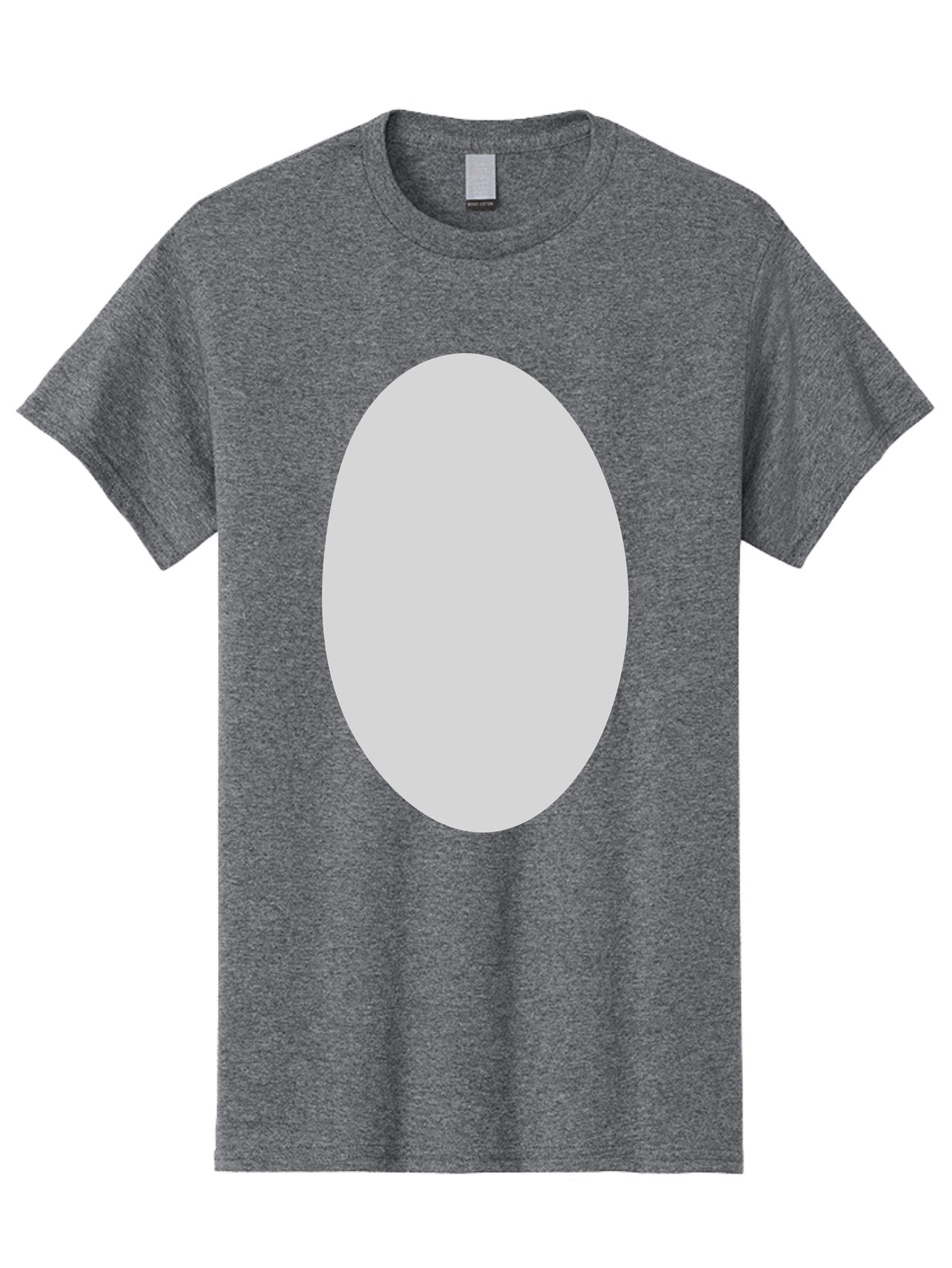 Oval Men'S Graphic Tee, 100% Cotton, Comfortable Casual Summer Wear, Machine Washable, White Oval Shape, Simple Design, Minimalist Art, Geometric Figure, Abstract Element, Clean Lines, Modern Aesthetic Aae040 10