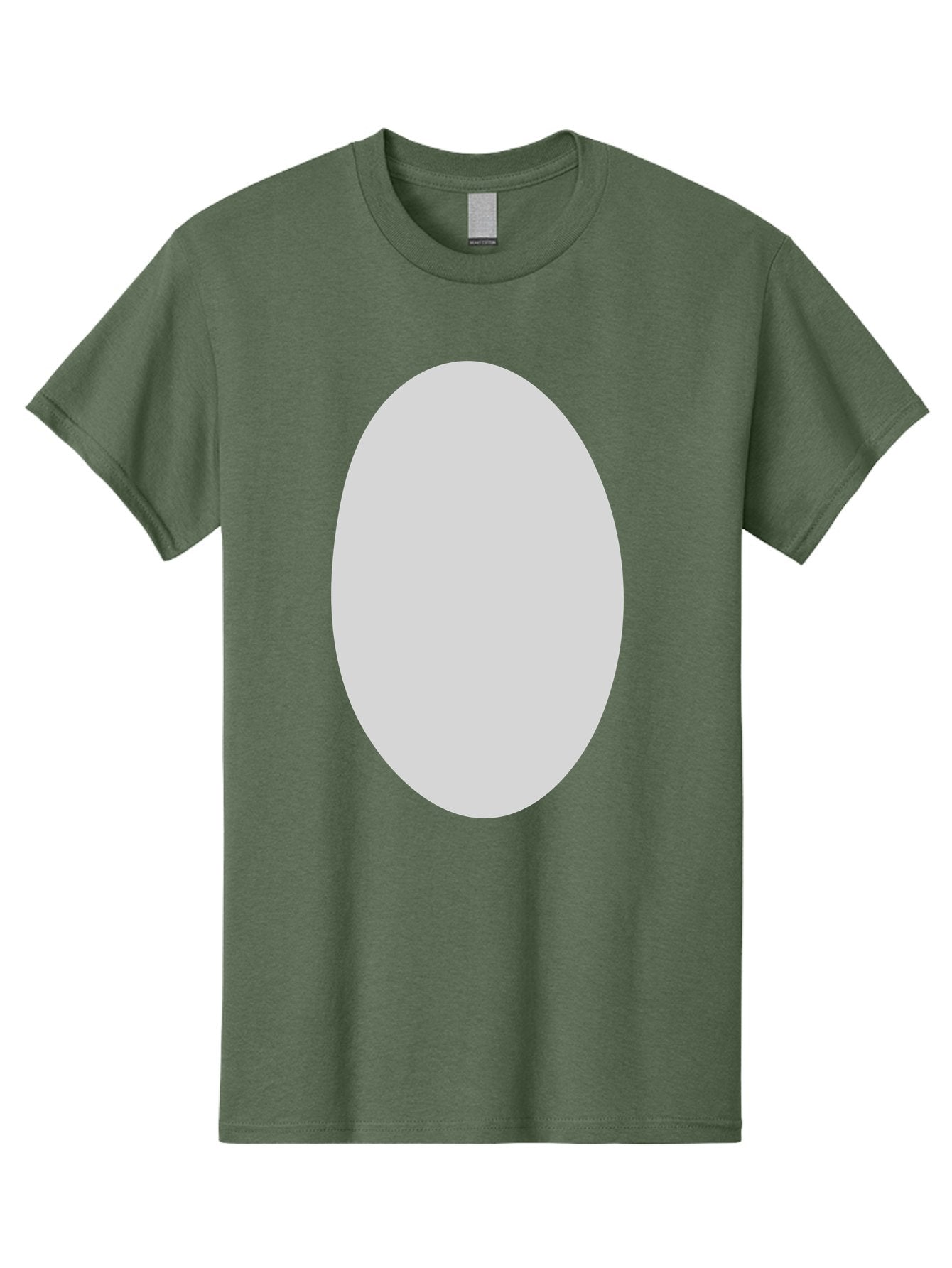 Oval Men'S Graphic Tee, 100% Cotton, Comfortable Casual Summer Wear, Machine Washable, White Oval Shape, Simple Design, Minimalist Art, Geometric Figure, Abstract Element, Clean Lines, Modern Aesthetic Aae040 9