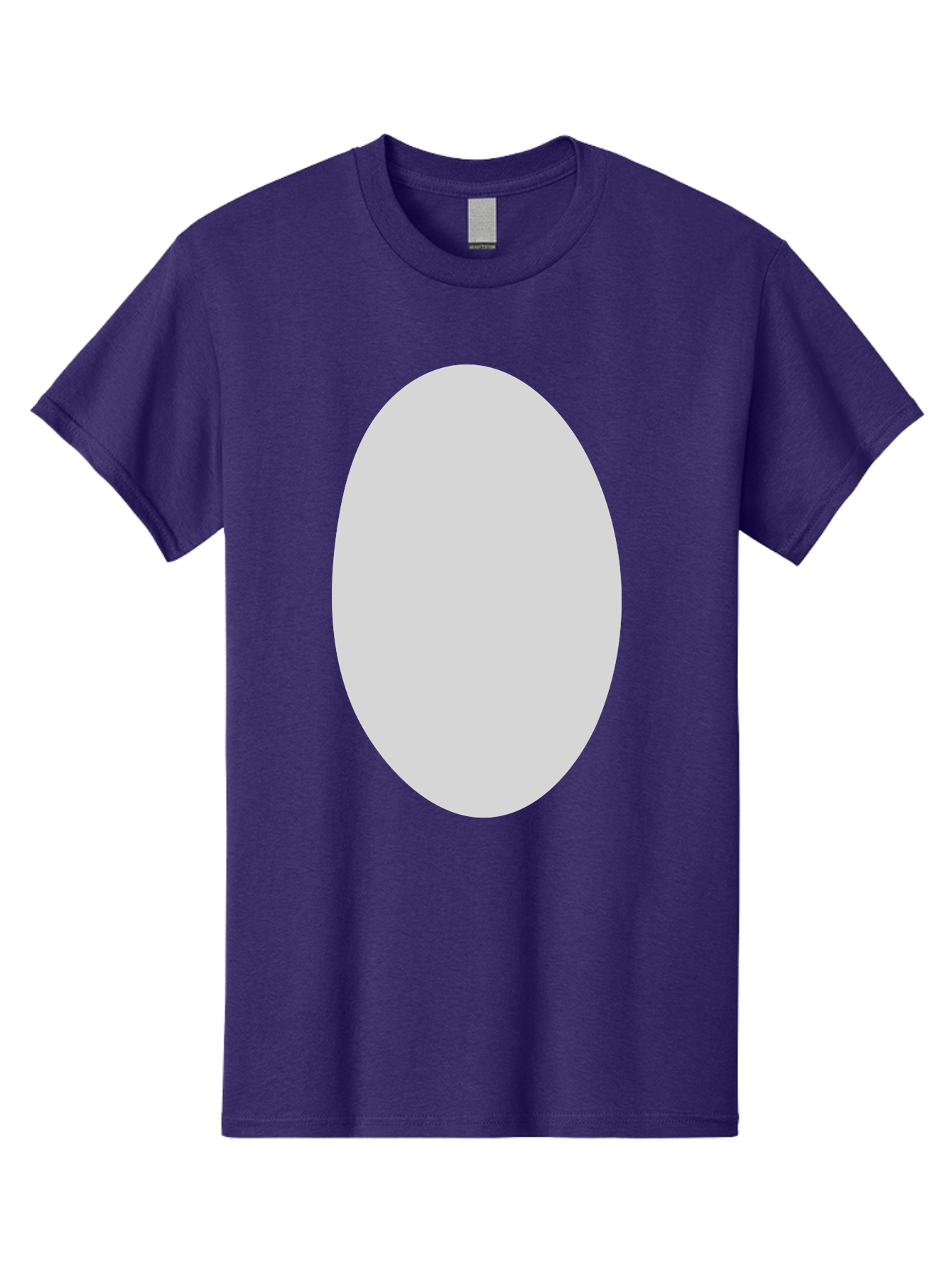 Oval Men'S Graphic Tee, 100% Cotton, Comfortable Casual Summer Wear, Machine Washable, White Oval Shape, Simple Design, Minimalist Art, Geometric Figure, Abstract Element, Clean Lines, Modern Aesthetic Aae040 15
