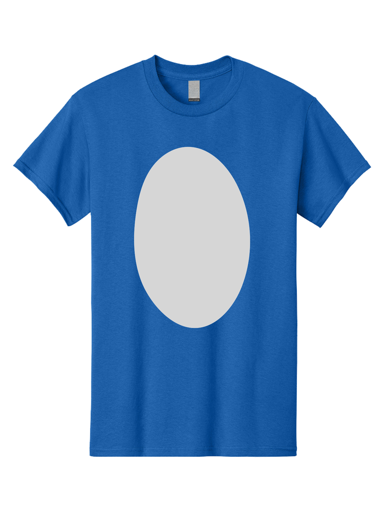 Oval Men'S Graphic Tee, 100% Cotton, Comfortable Casual Summer Wear, Machine Washable, White Oval Shape, Simple Design, Minimalist Art, Geometric Figure, Abstract Element, Clean Lines, Modern Aesthetic Aae040 3