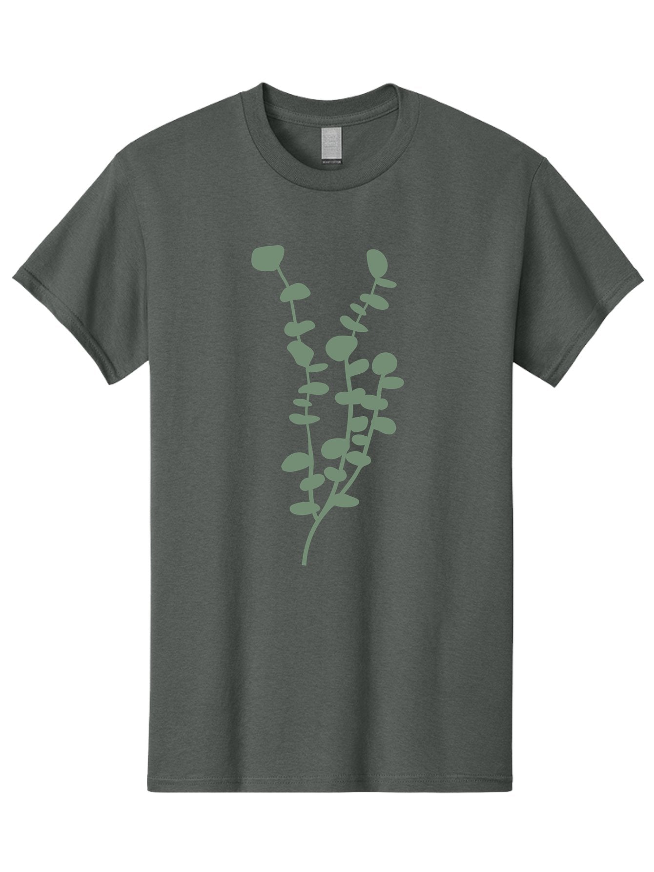 Plant Men'S Graphic Tee, 100% Cotton, Comfortable Casual Summer Wear, Machine Washable, Purple Flowering Branch, Gray Floral Illustration, Delicate Stems, Soft Petals, Botanical Art, Simple Design, Minimalist Graphics Aae043 7