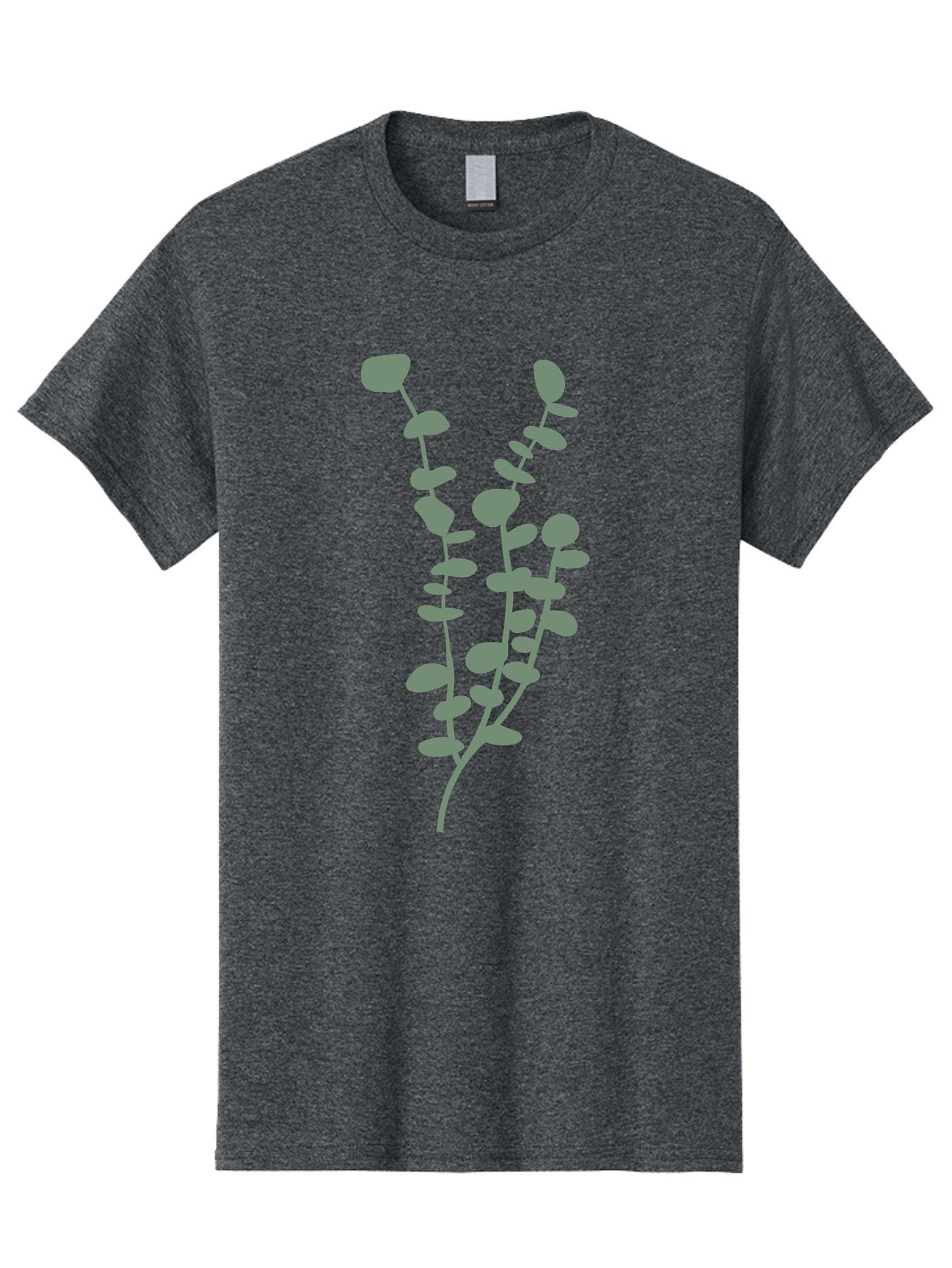Plant Men'S Graphic Tee, 100% Cotton, Comfortable Casual Summer Wear, Machine Washable, Purple Flowering Branch, Gray Floral Illustration, Delicate Stems, Soft Petals, Botanical Art, Simple Design, Minimalist Graphics Aae043 8