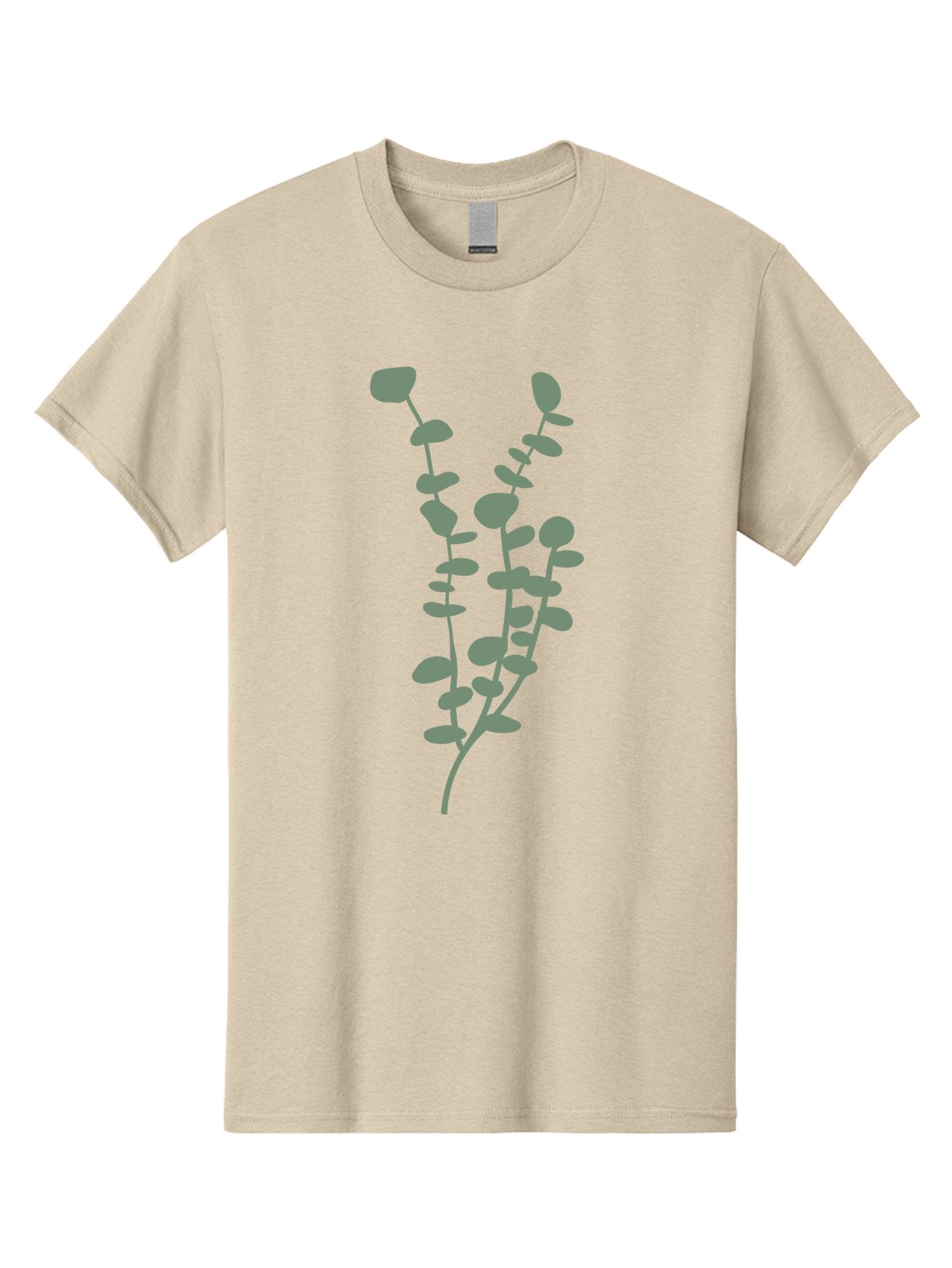 Plant Men'S Graphic Tee, 100% Cotton, Comfortable Casual Summer Wear, Machine Washable, Purple Flowering Branch, Gray Floral Illustration, Delicate Stems, Soft Petals, Botanical Art, Simple Design, Minimalist Graphics Aae043 15