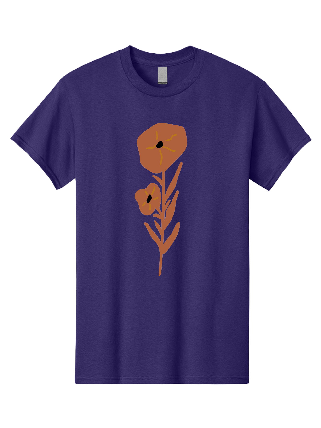 Poppies Men'S Graphic Tee, 100% Cotton, Comfortable Casual Summer Wear, Machine Washable, Red Poppy Flowers, Simple Illustration, Minimalist Design, Poppy Plant, Red Flowers, Stylized Artwork, Floral Motif, Elegant Simplicity Aae044 15