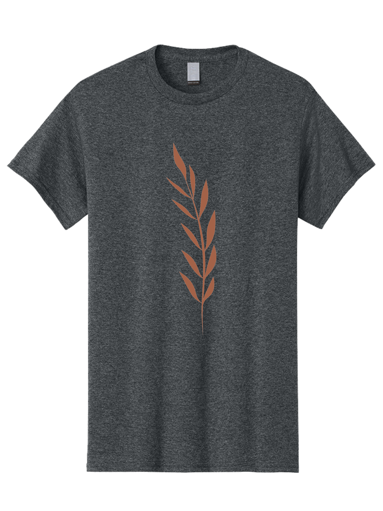 Red-Leaves-1 Men'S Graphic Tee, 100% Cotton, Comfortable Casual Summer Wear, Machine Washable, Red Leafy Branch, Simple Graphic, Leafy Design, Minimalist Art, Bold Red, Floral Element, Modern Illustration Aae047 19