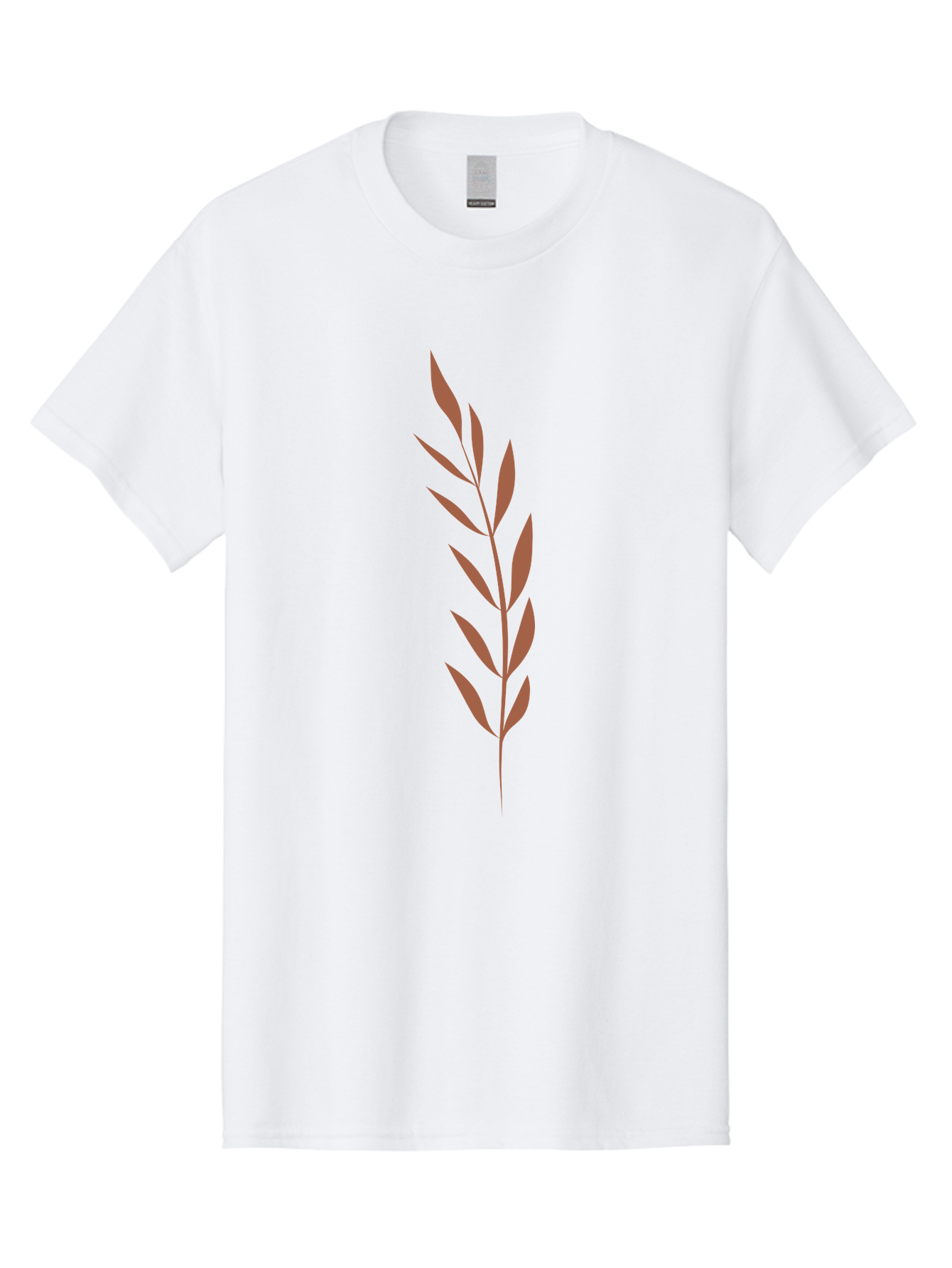 Red-Leaves-1 Men'S Graphic Tee, 100% Cotton, Comfortable Casual Summer Wear, Machine Washable, Red Leafy Branch, Simple Graphic, Leafy Design, Minimalist Art, Bold Red, Floral Element, Modern Illustration Aae047 3