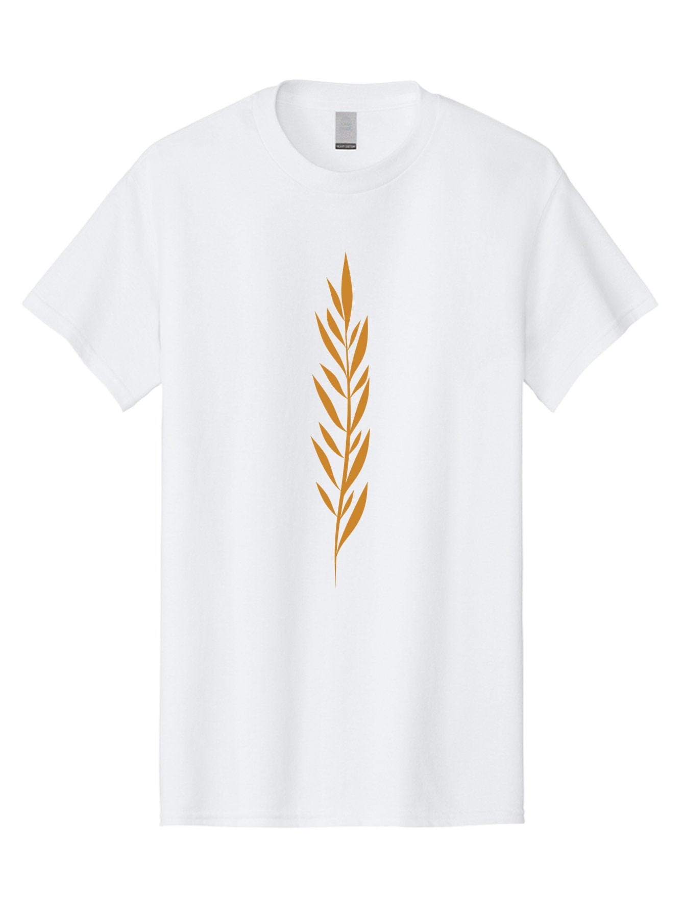 Red-Leaves Men'S Graphic Tee, 100% Cotton, Comfortable Casual Summer Wear, Machine Washable, Red Branch Graphic, Simple Leaf Design, Minimalist Art, Coral Color, Abstract Shape, Futuristic Look, Modern Illustration, Leafy Pattern Aae049