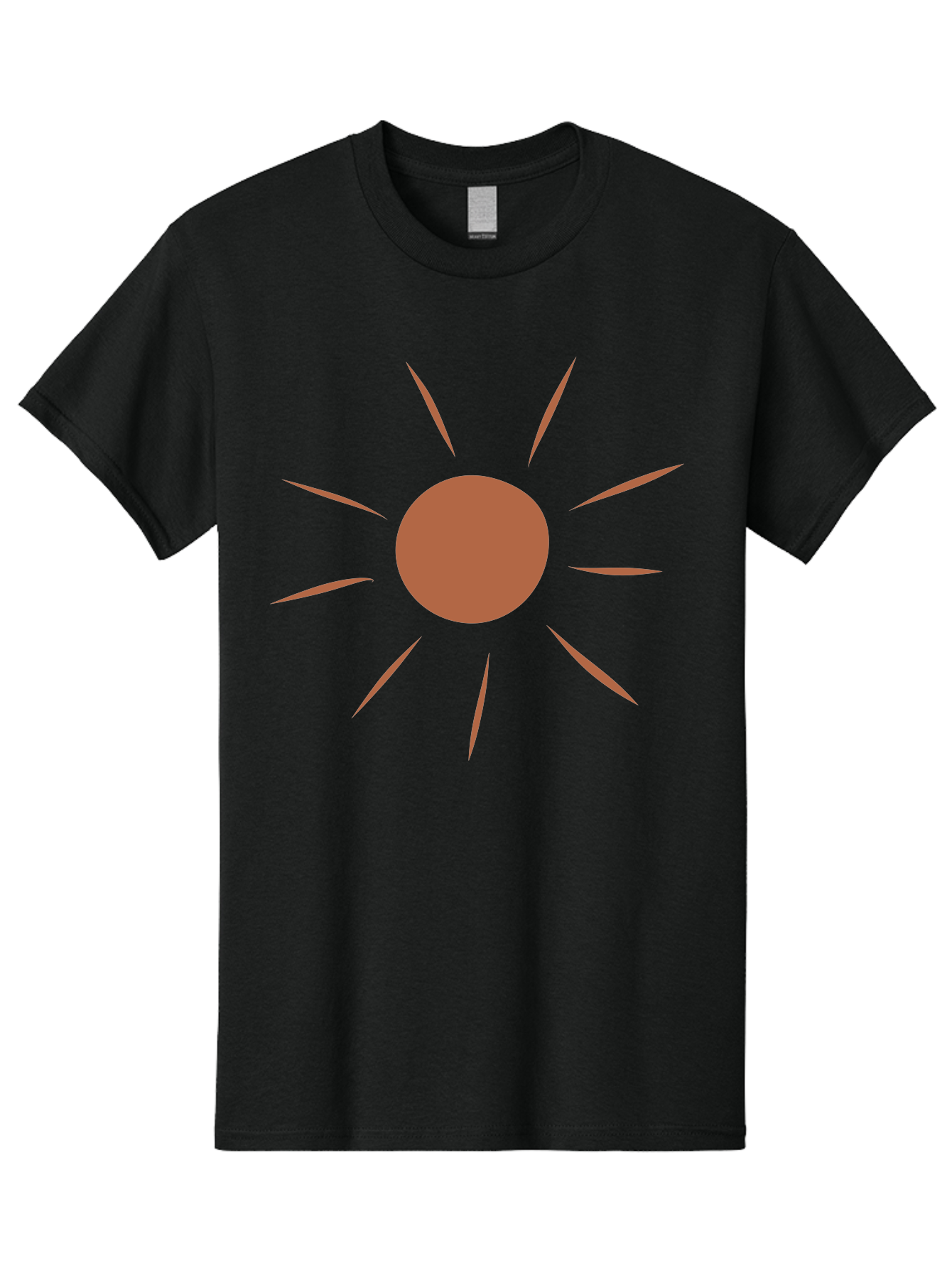 Red-Sun Men'S Graphic Tee, 100% Cotton, Comfortable Casual Summer Wear, Machine Washable, Sun Symbol, Red Circle, Radiating Lines, Minimalist Design, Simple Graphics, Abstract Art, Symbolic Representation Aae050 19