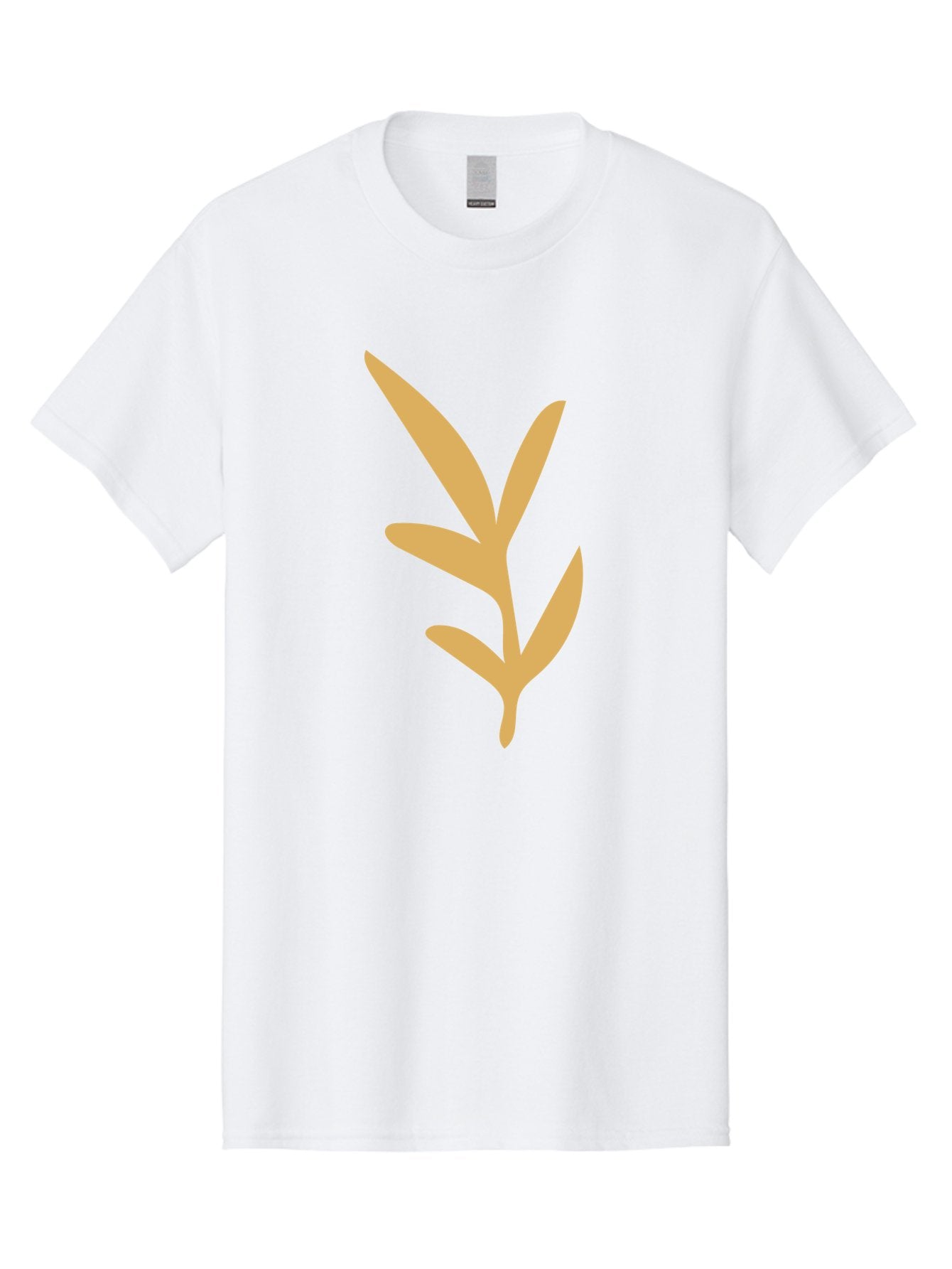 Sprout Men'S Graphic Tee, 100% Cotton, Comfortable Casual Summer Wear, Machine Washable, Sprouting Plant, Growing Leaves, Botanical Illustration, Simple Design, Minimalist Art, Abstract Foliage, Orange Silhouette Aae054 12