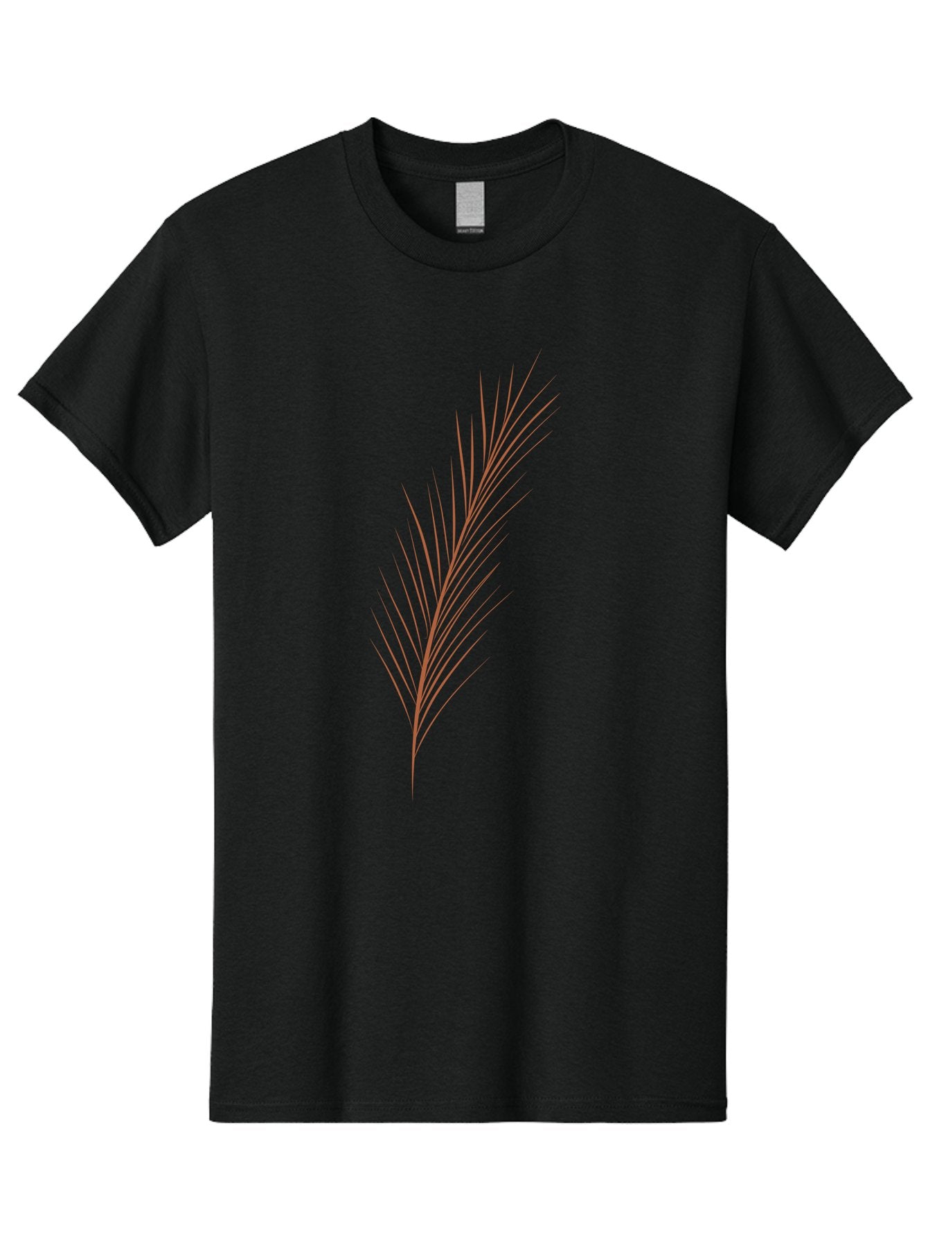 Stylized-Feather Men'S Graphic Tee, 100% Cotton, Comfortable Casual Summer Wear, Machine Washable, Red Twig, Thin Branches, Minimalist Design, Simple Shapes, Abstract Art, Digital Illustration, Modern Graphics Aae056 10