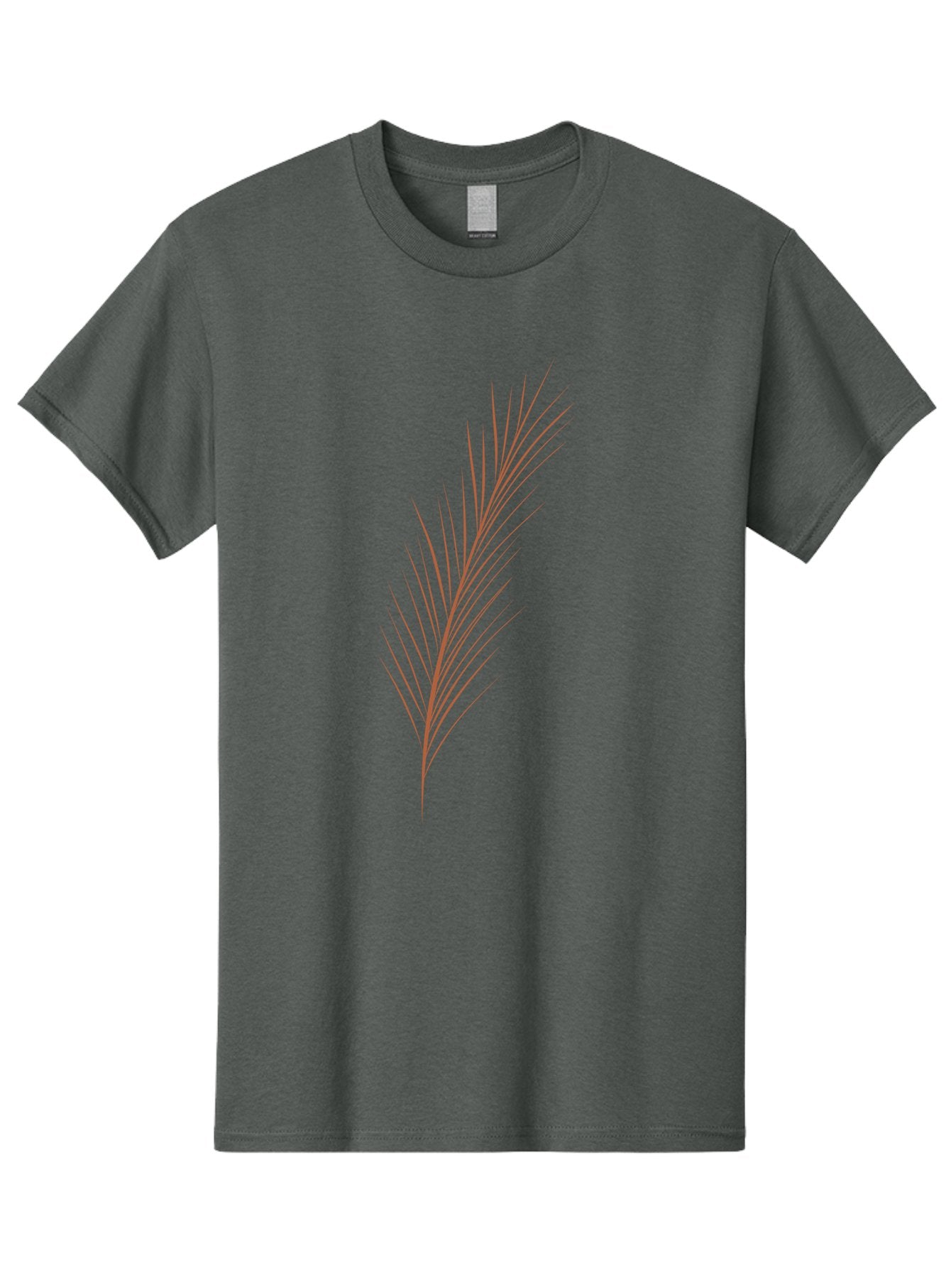 Stylized-Feather Men'S Graphic Tee, 100% Cotton, Comfortable Casual Summer Wear, Machine Washable, Red Twig, Thin Branches, Minimalist Design, Simple Shapes, Abstract Art, Digital Illustration, Modern Graphics Aae056 9