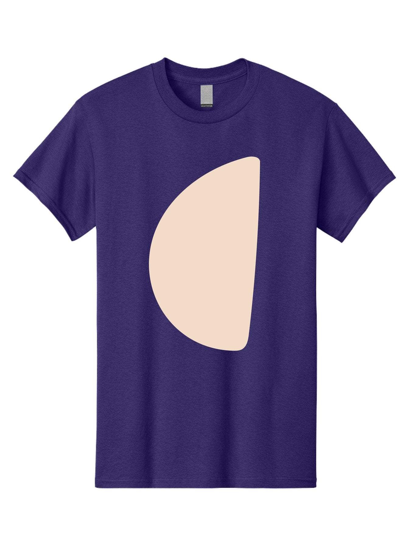 Tan-Semicircle Men'S Graphic Tee, 100% Cotton, Comfortable Casual Summer Wear, Machine Washable, Pale Pink Semicircle, Minimalist Design, Simple Shape, Abstract Art, Modern Graphic, Soft Colors, Geometric Form Aae058 15