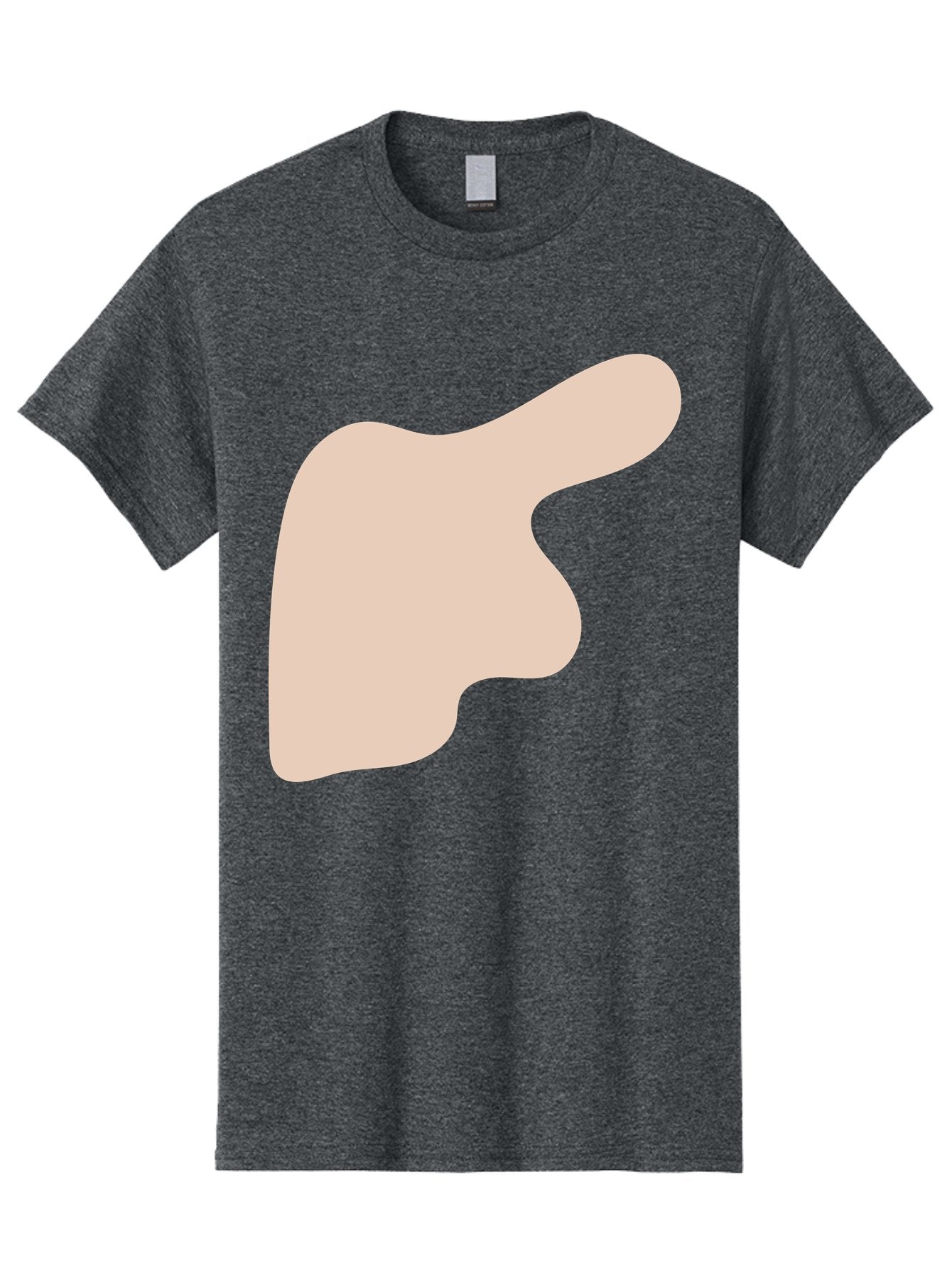 Thumbs-Up Men'S Graphic Tee, 100% Cotton, Comfortable Casual Summer Wear, Machine Washable, Thumbs Up Gesture, Approval Symbol, Positive Feedback, Like Button, Hand Gesture, Social Media Icon, Beige Shape Aae060