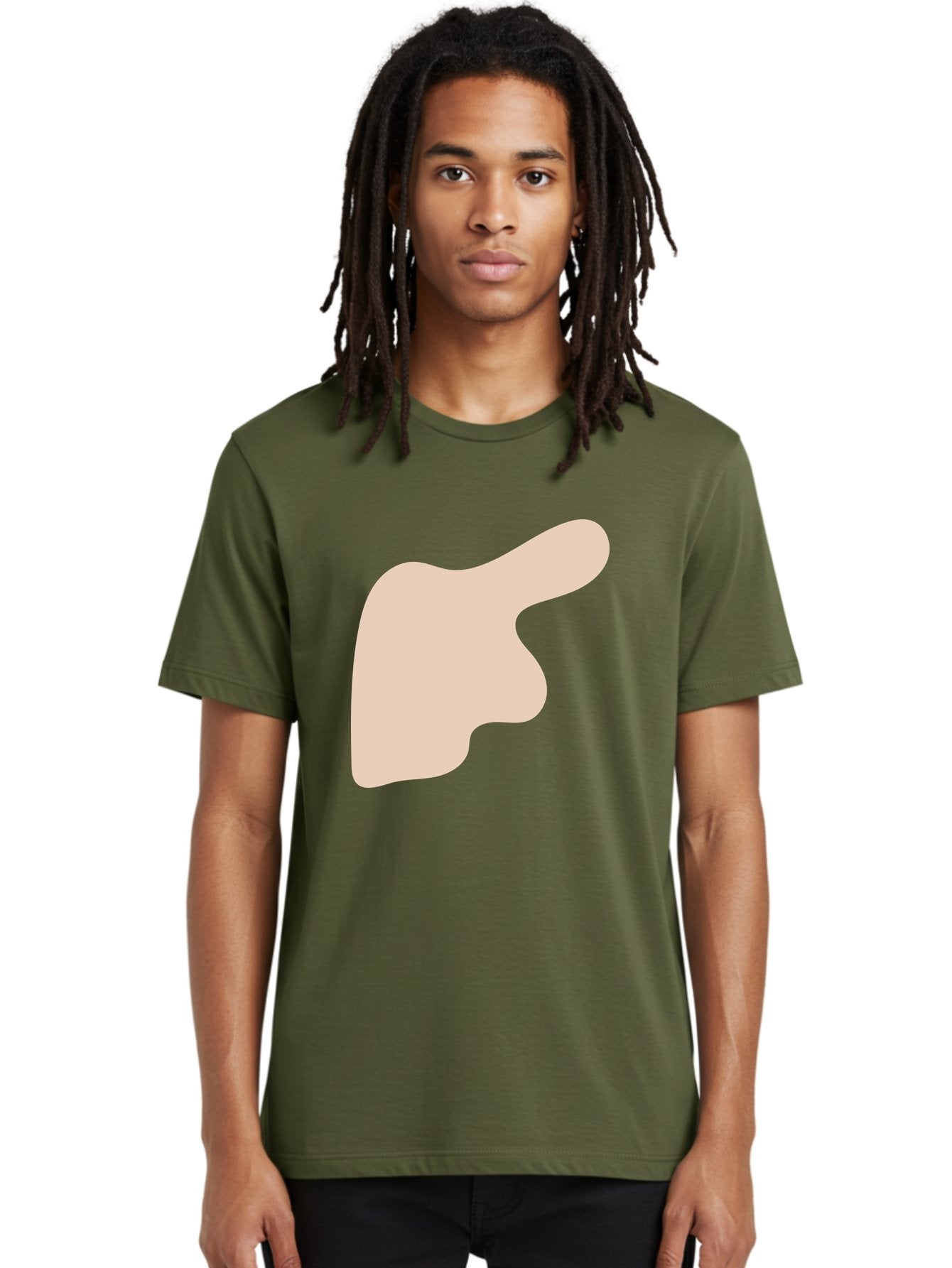 Thumbs-Up Men'S Graphic Tee, 100% Cotton, Comfortable Casual Summer Wear, Machine Washable, Thumbs Up Gesture, Approval Symbol, Positive Feedback, Like Button, Hand Gesture, Social Media Icon, Beige Shape Aae060 28