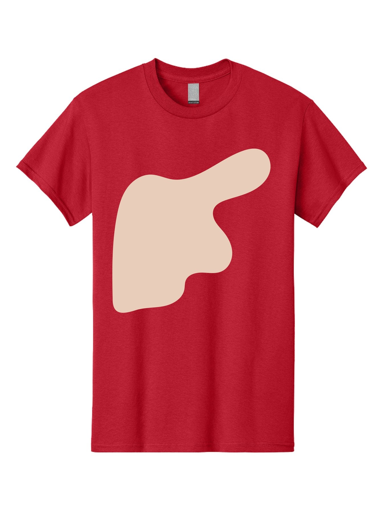 Thumbs-Up Men'S Graphic Tee, 100% Cotton, Comfortable Casual Summer Wear, Machine Washable, Thumbs Up Gesture, Approval Symbol, Positive Feedback, Like Button, Hand Gesture, Social Media Icon, Beige Shape Aae060 11