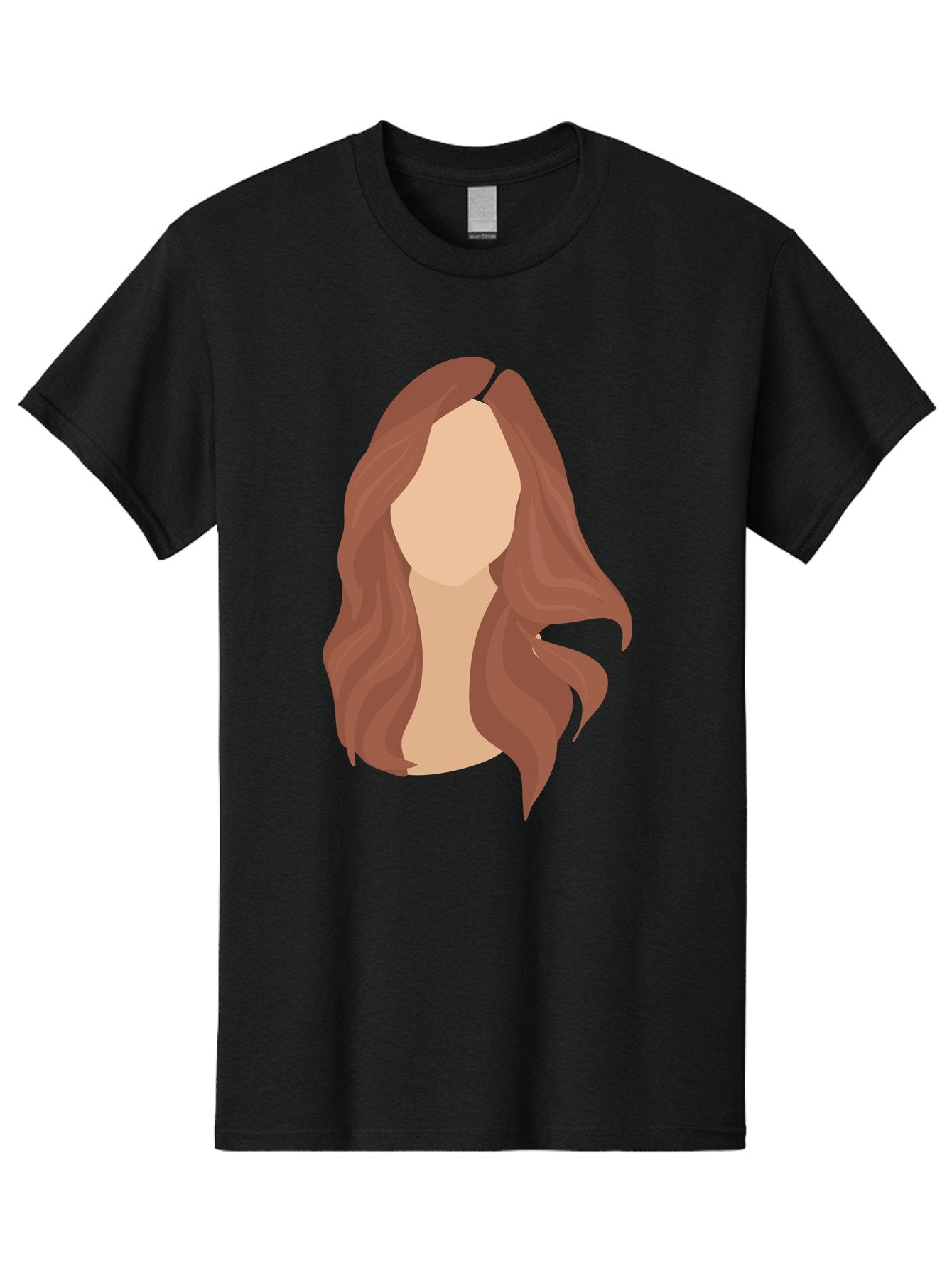 Woman-With-Long-Hair-2 Men'S Graphic Tee, 100% Cotton, Comfortable Casual Summer Wear, Machine Washable, Long Wavy Hair, Brunette Woman, Faceless Portrait, Hair Texture, Wavy Locks, Beauty Illustration, Hairstyle Inspiration, Hair Care Aae080 10