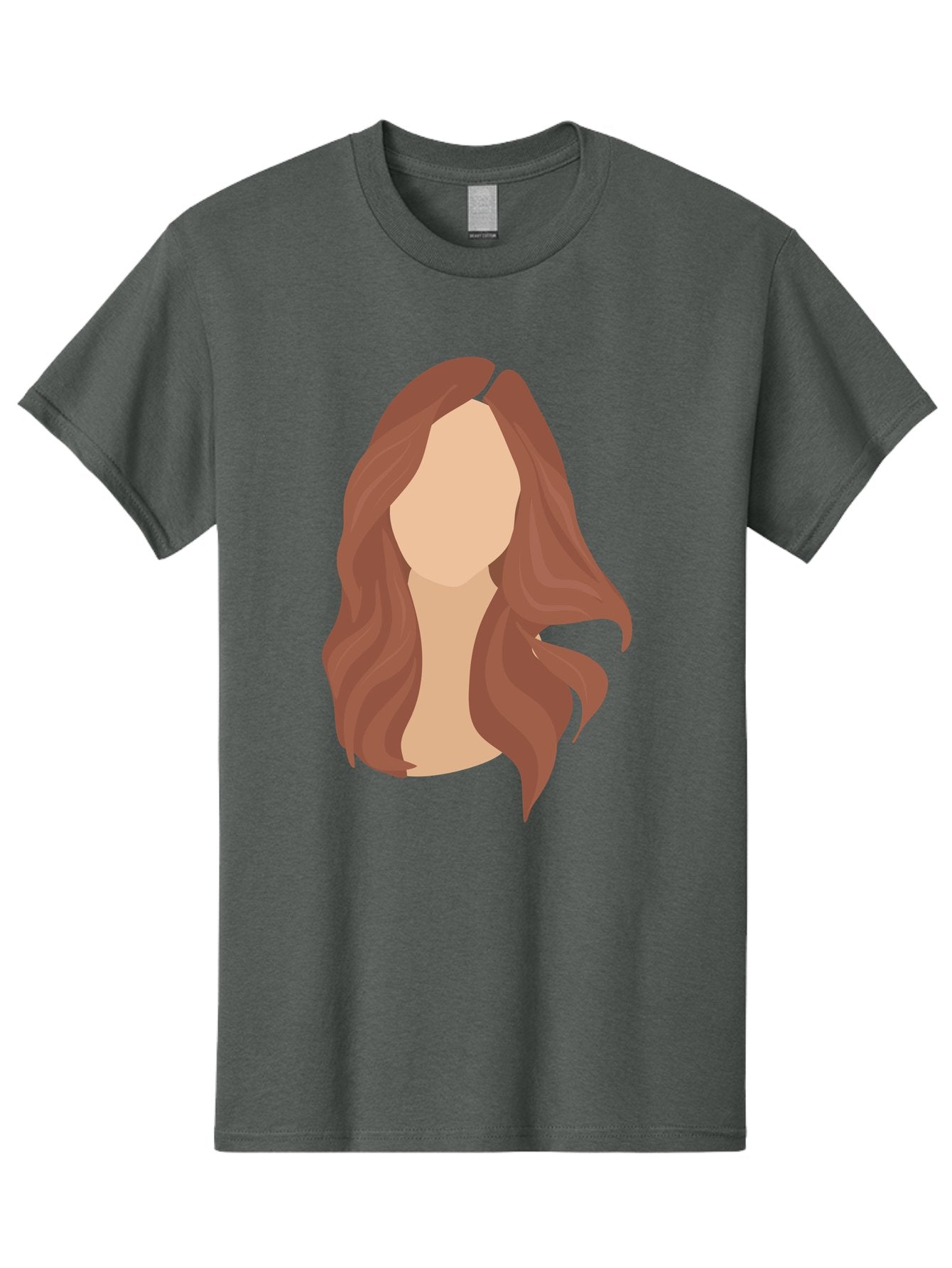 Woman-With-Long-Hair-2 Men'S Graphic Tee, 100% Cotton, Comfortable Casual Summer Wear, Machine Washable, Long Wavy Hair, Brunette Woman, Faceless Portrait, Hair Texture, Wavy Locks, Beauty Illustration, Hairstyle Inspiration, Hair Care Aae080 7