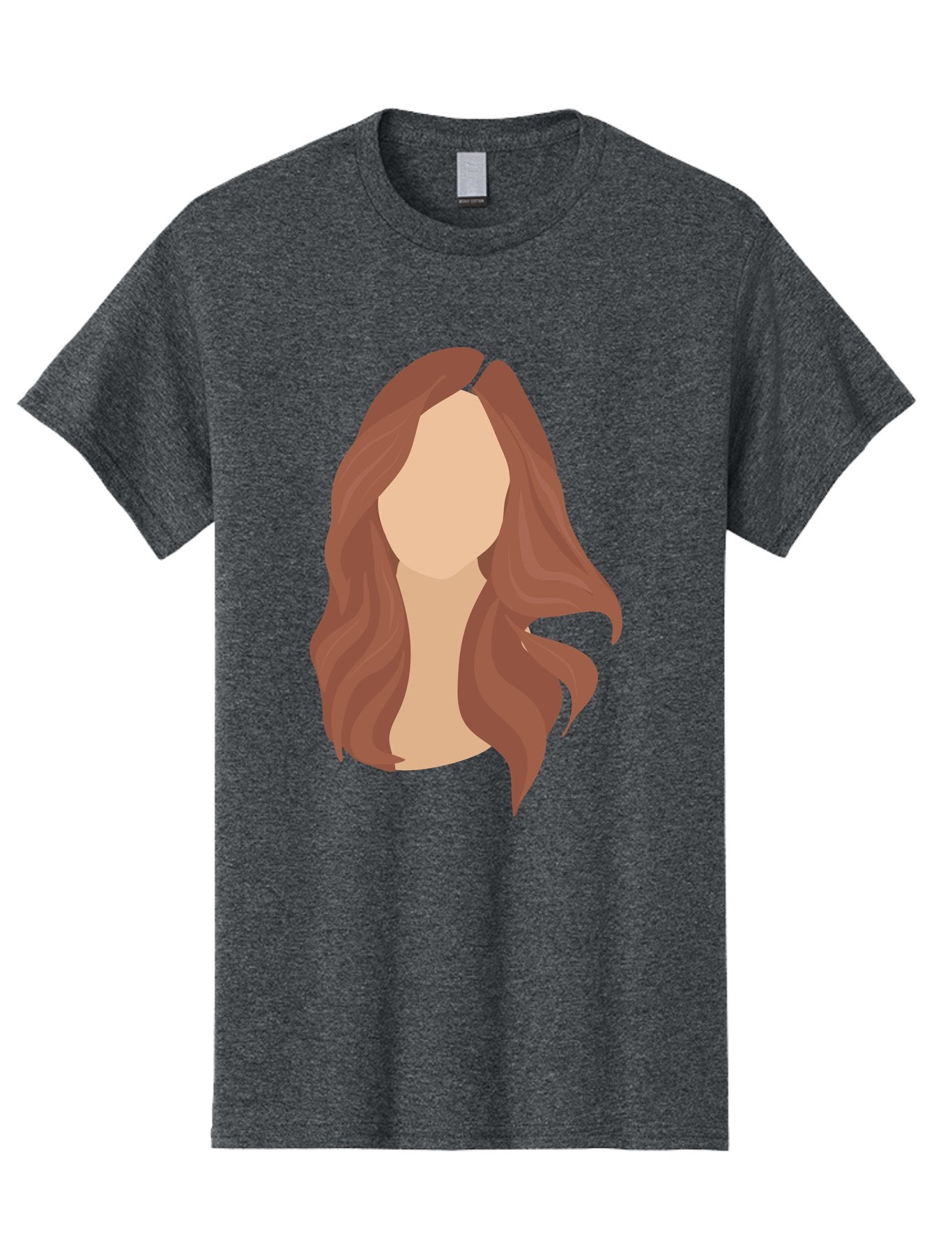Woman-With-Long-Hair-2 Men'S Graphic Tee, 100% Cotton, Comfortable Casual Summer Wear, Machine Washable, Long Wavy Hair, Brunette Woman, Faceless Portrait, Hair Texture, Wavy Locks, Beauty Illustration, Hairstyle Inspiration, Hair Care Aae080 14
