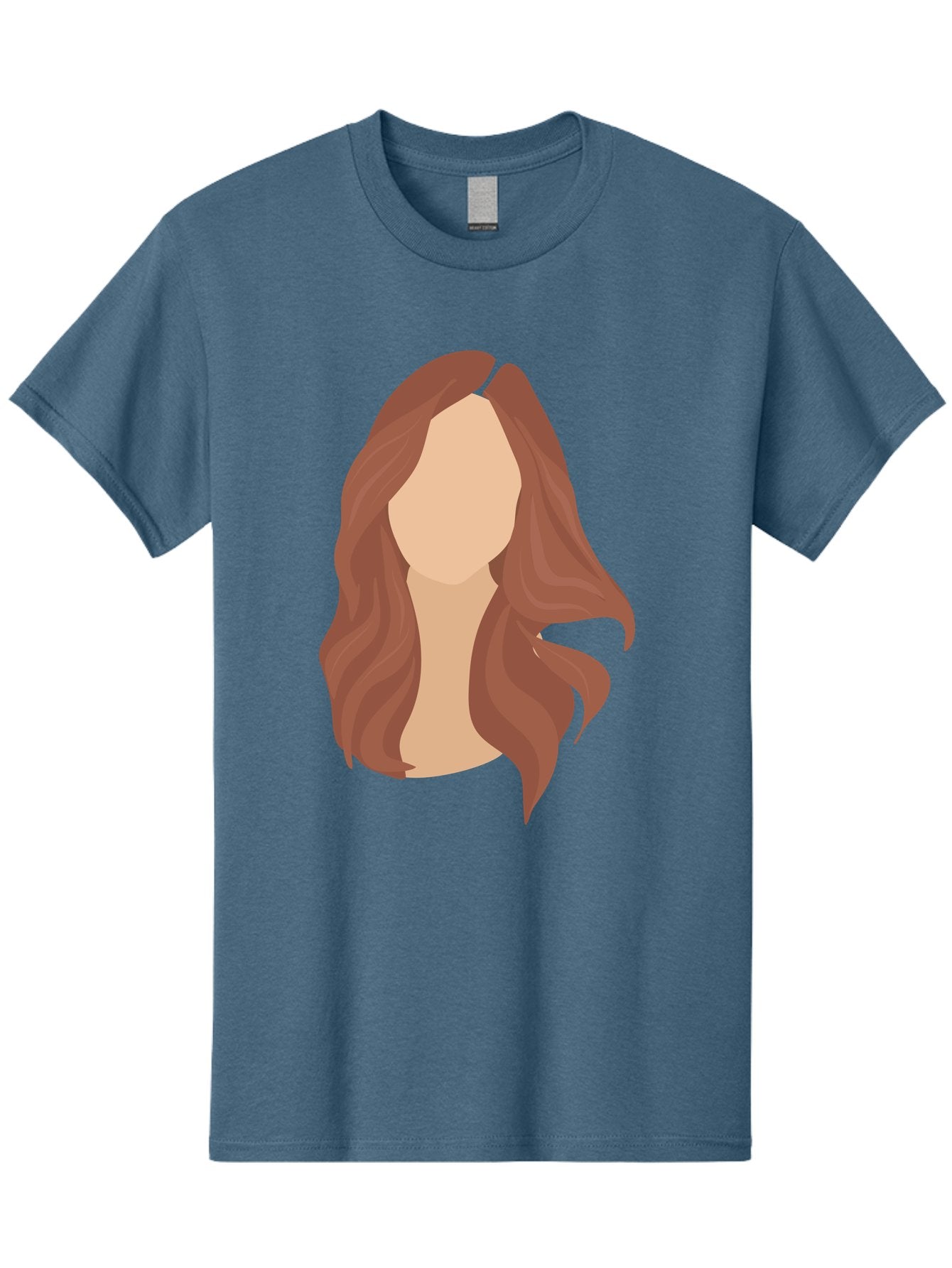 Woman-With-Long-Hair-2 Men'S Graphic Tee, 100% Cotton, Comfortable Casual Summer Wear, Machine Washable, Long Wavy Hair, Brunette Woman, Faceless Portrait, Hair Texture, Wavy Locks, Beauty Illustration, Hairstyle Inspiration, Hair Care Aae080 15