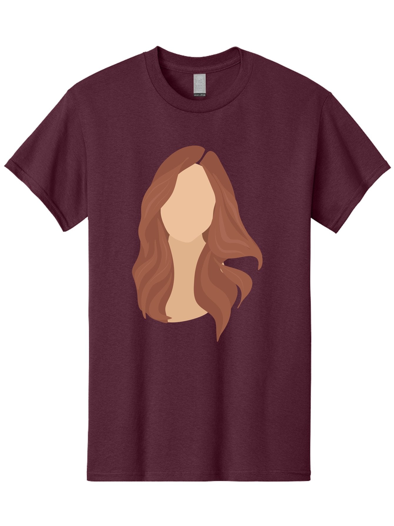 Woman-With-Long-Hair-2 Men'S Graphic Tee, 100% Cotton, Comfortable Casual Summer Wear, Machine Washable, Long Wavy Hair, Brunette Woman, Faceless Portrait, Hair Texture, Wavy Locks, Beauty Illustration, Hairstyle Inspiration, Hair Care Aae080 12