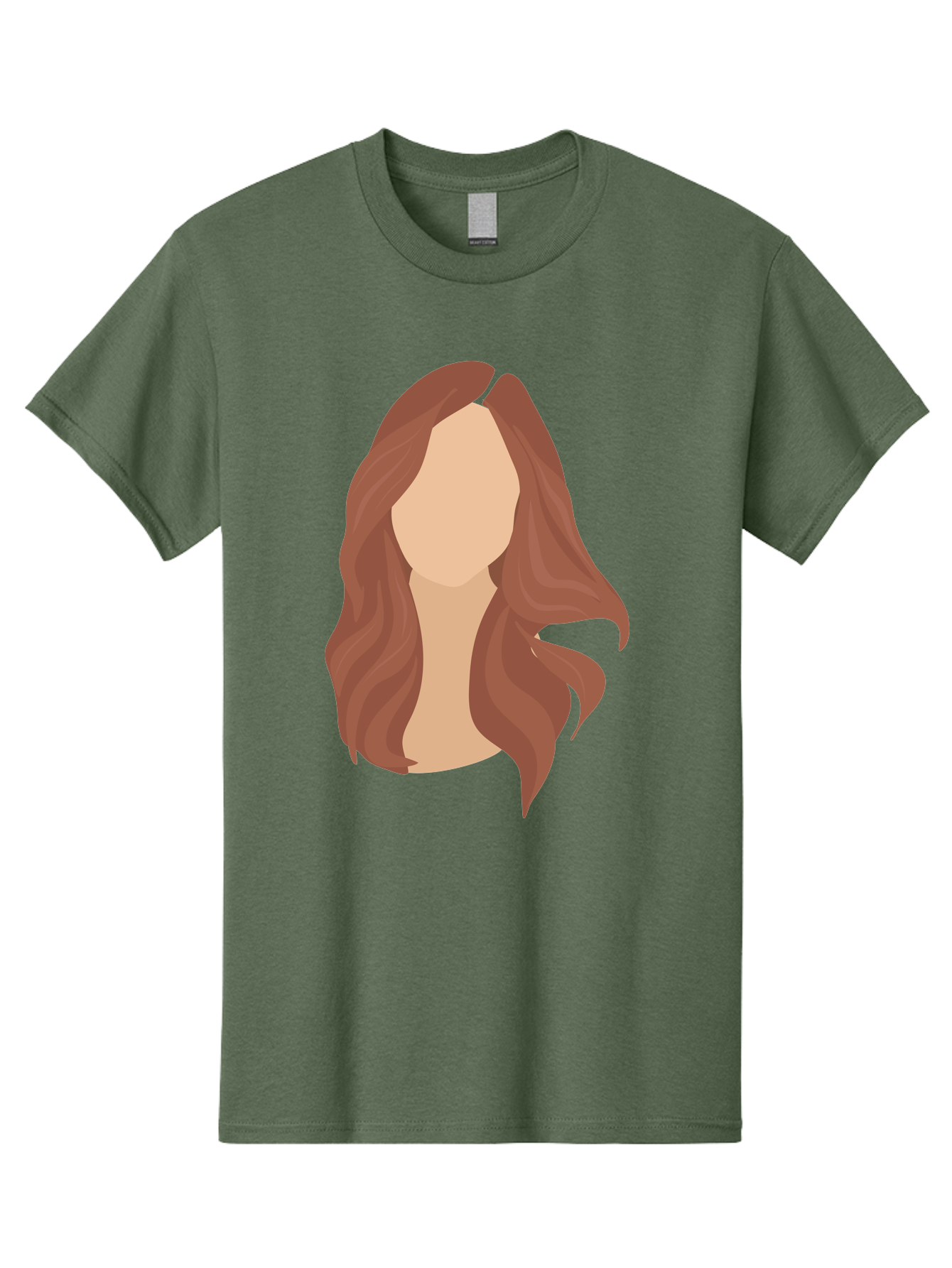 Woman-With-Long-Hair-2 Men'S Graphic Tee, 100% Cotton, Comfortable Casual Summer Wear, Machine Washable, Long Wavy Hair, Brunette Woman, Faceless Portrait, Hair Texture, Wavy Locks, Beauty Illustration, Hairstyle Inspiration, Hair Care Aae080 21