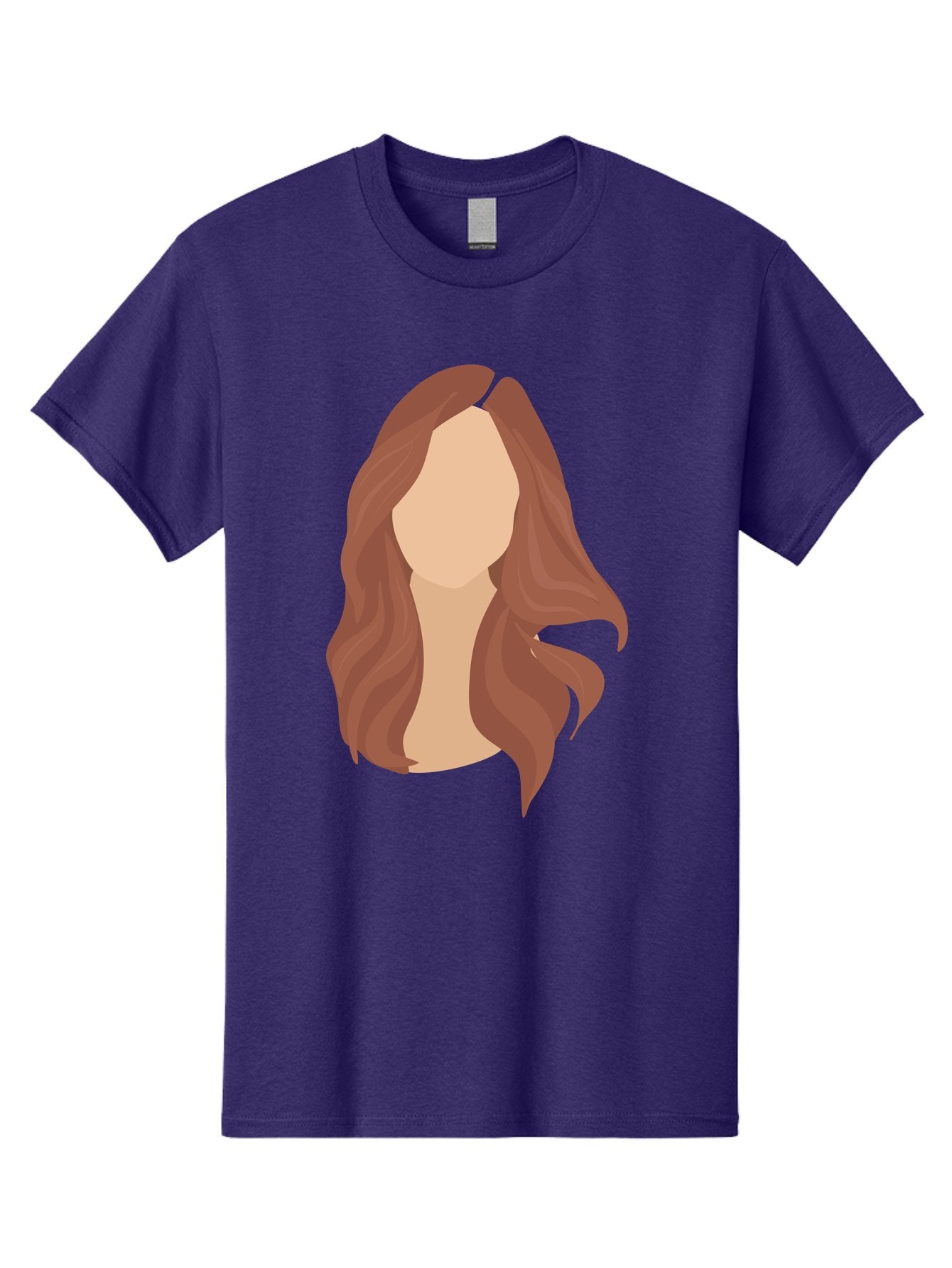 Woman-With-Long-Hair-2 Men'S Graphic Tee, 100% Cotton, Comfortable Casual Summer Wear, Machine Washable, Long Wavy Hair, Brunette Woman, Faceless Portrait, Hair Texture, Wavy Locks, Beauty Illustration, Hairstyle Inspiration, Hair Care Aae080 8
