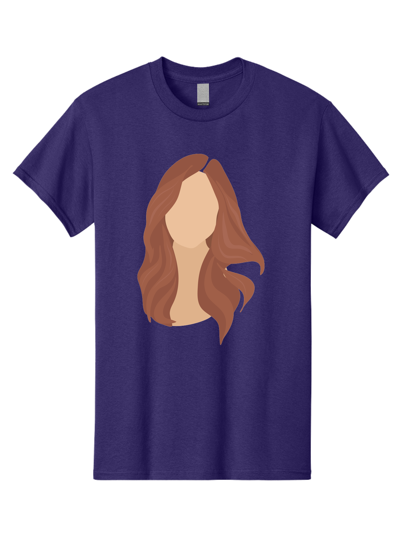 Woman-With-Long-Hair-2 Men'S Graphic Tee, 100% Cotton, Comfortable Casual Summer Wear, Machine Washable, Long Wavy Hair, Brunette Woman, Faceless Portrait, Hair Texture, Wavy Locks, Beauty Illustration, Hairstyle Inspiration, Hair Care Aae080 11